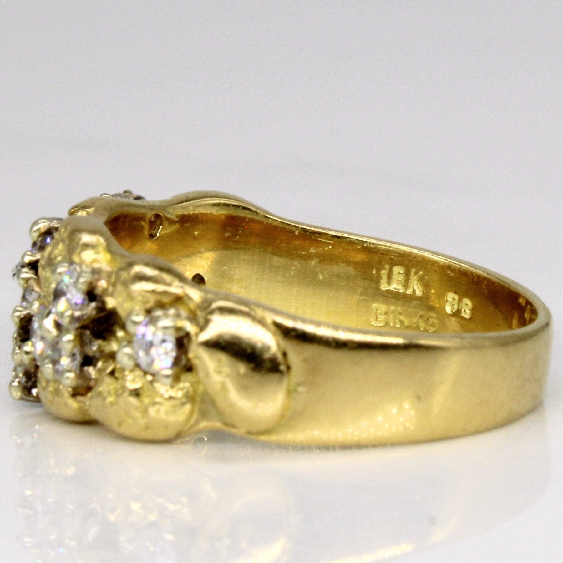 'Birks' Abstract Diamond Ring | 0.42ctw | SZ 8 | - 100 Ways