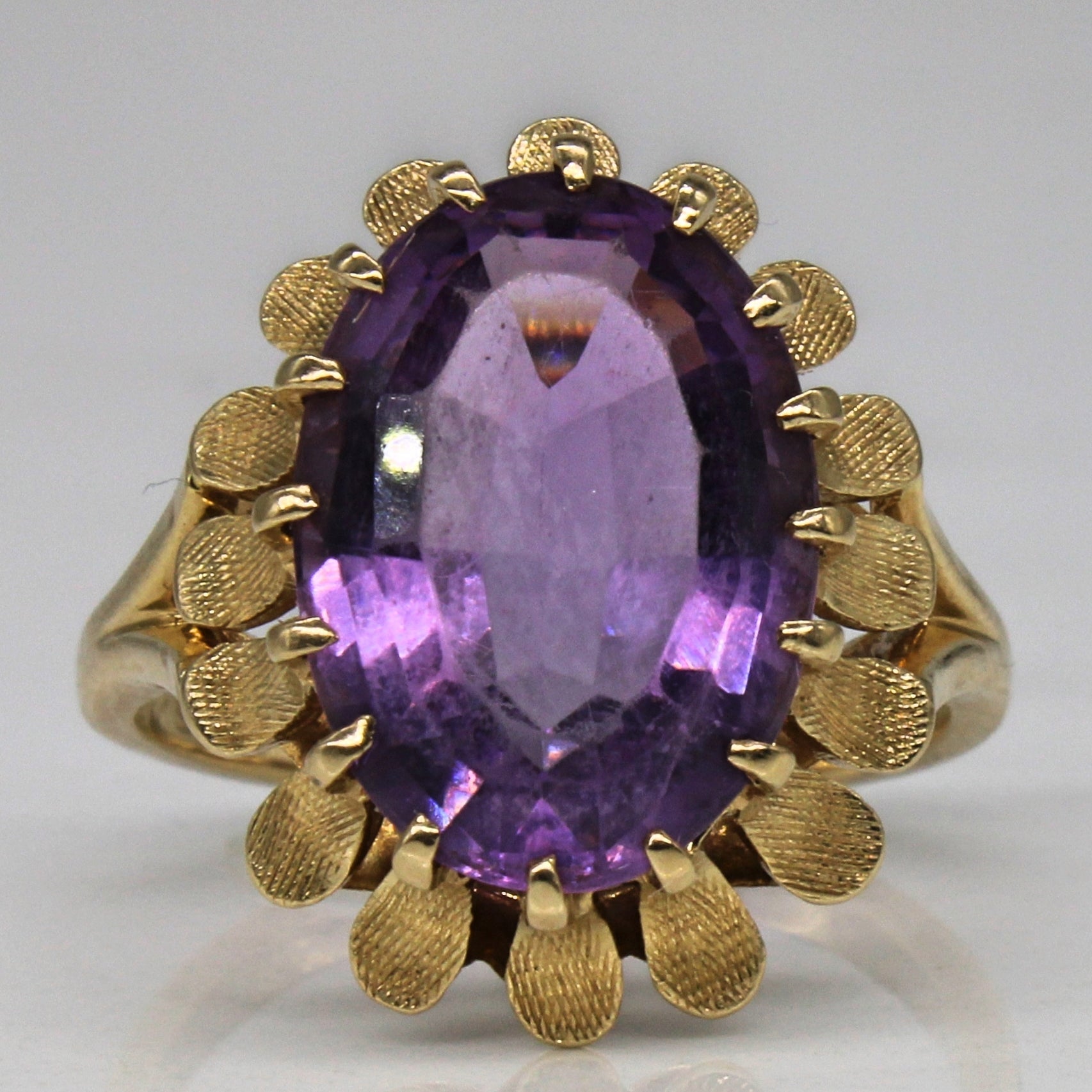 'Birks' Amethyst Cocktail Ring | 4.30ct | SZ 5.75 | - 100 Ways