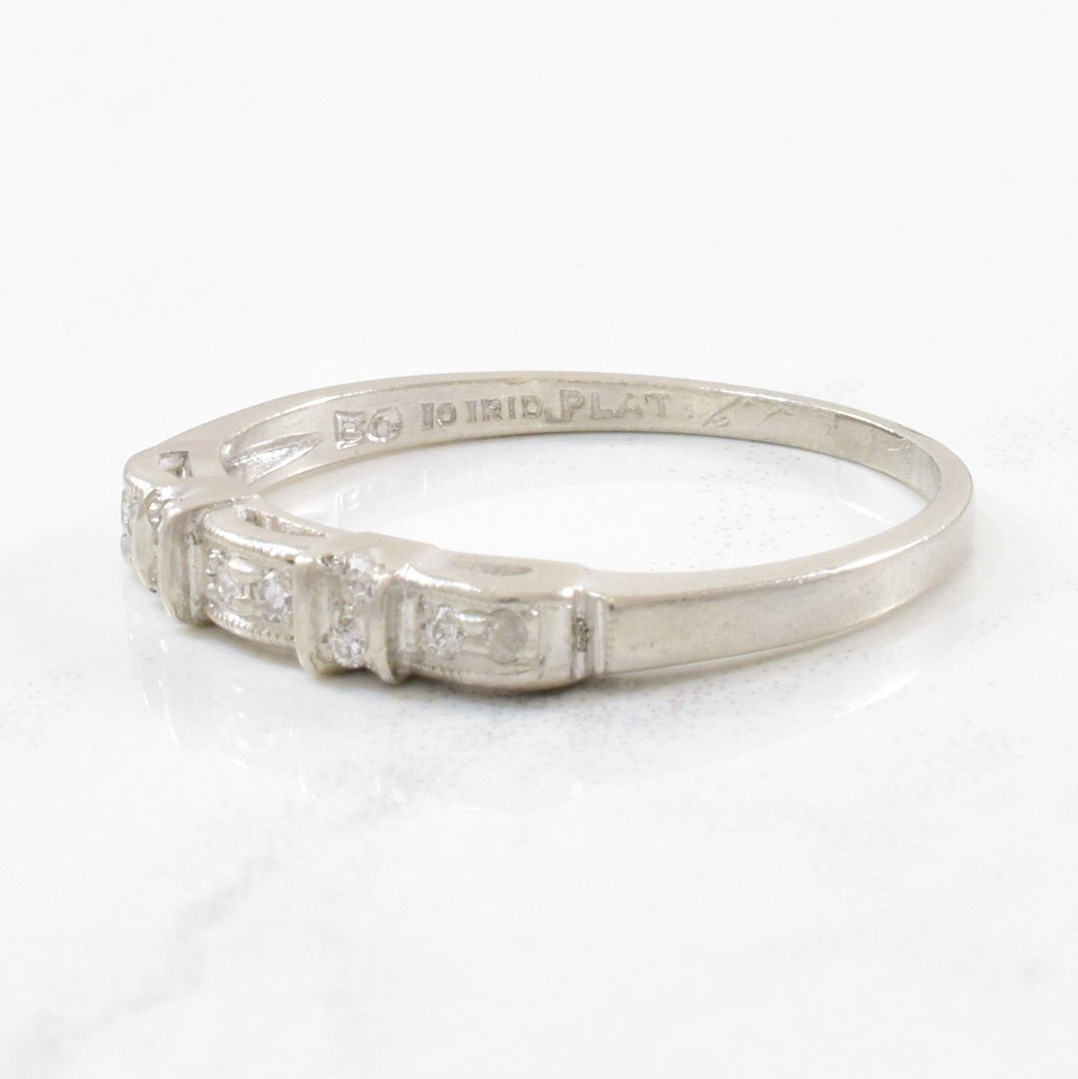 'Birks' Art Deco Diamond Band | 0.05ctw | SZ 6.25 | - 100 Ways
