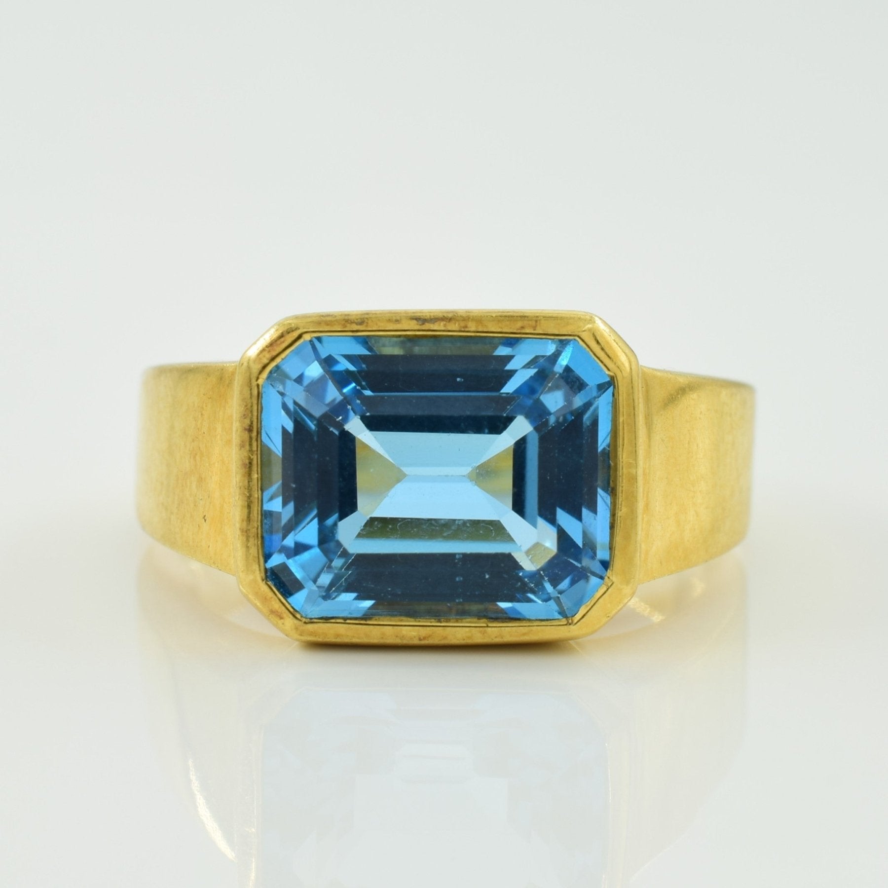 'Birks' Blue Topaz Ring | 5.60ct | SZ 7 | - 100 Ways