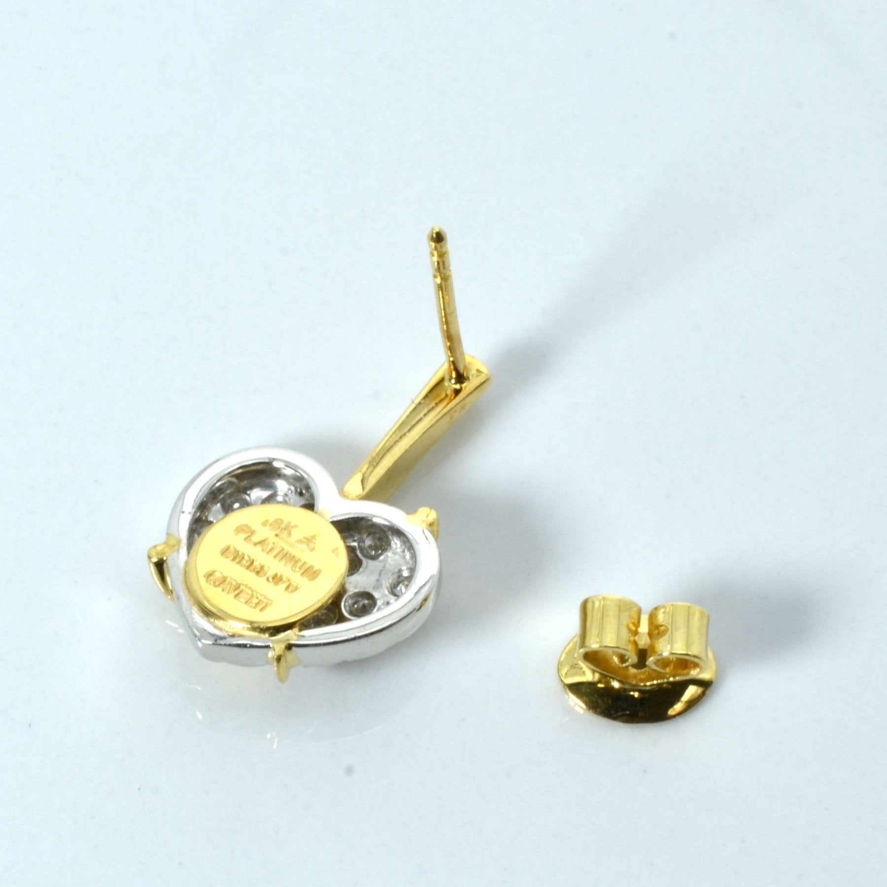 'Birks' Cavelti Cluster Diamond Heart Earrings | 0.40ctw | - 100 Ways