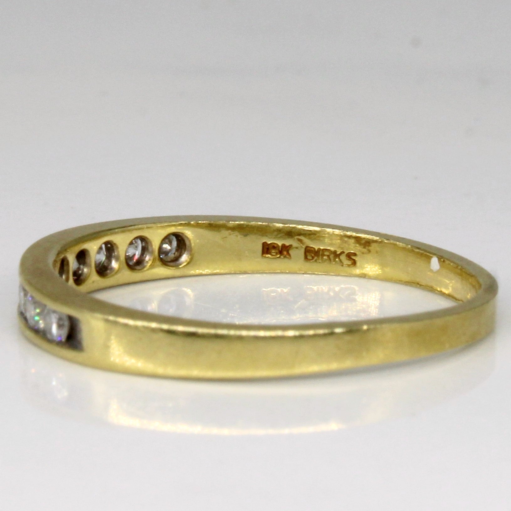 'Birks' Channel Set Diamond Ring | 0.18ctw | SZ 6.25 | - 100 Ways