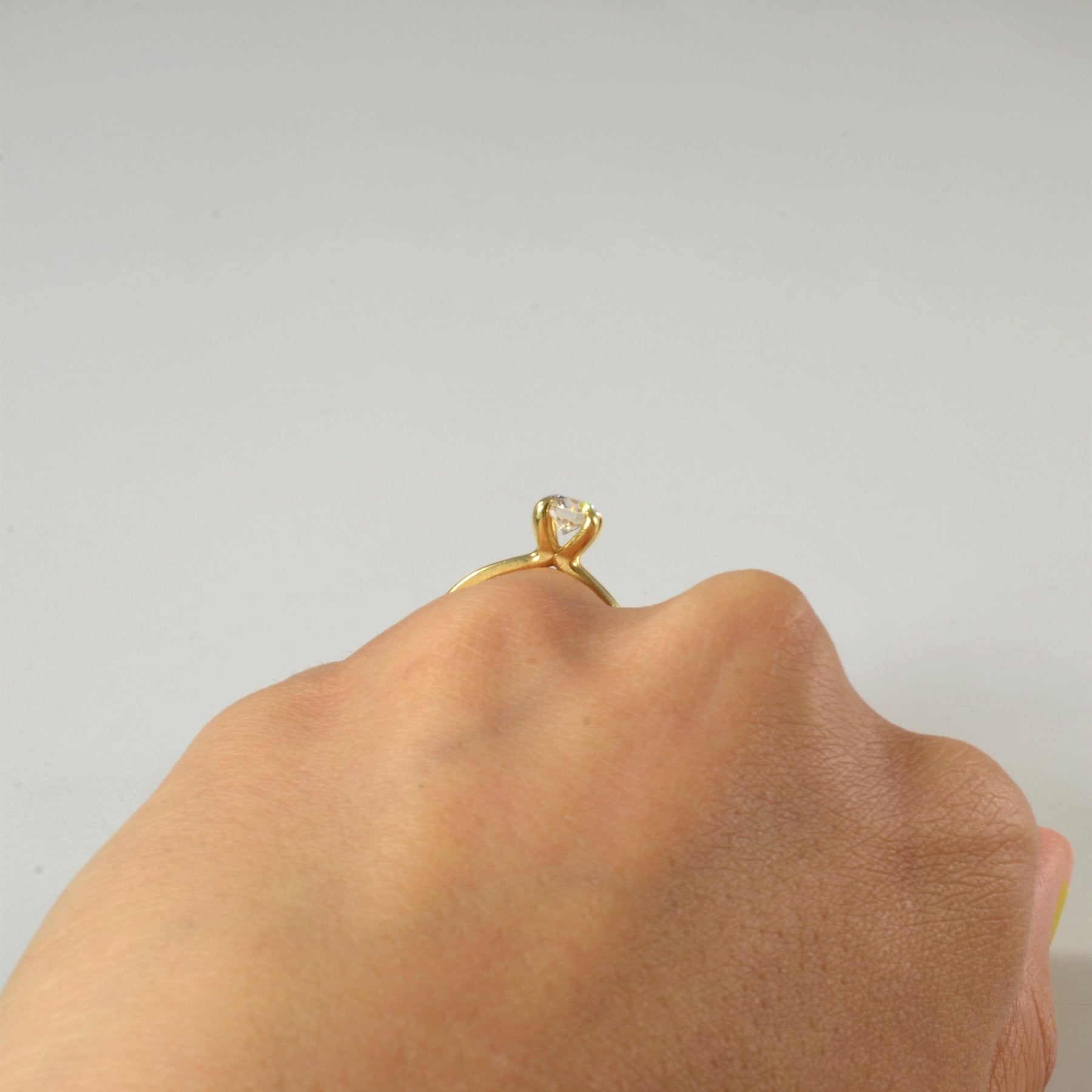 'Birks' Double Band Solitaire Diamond Engagement Ring | 0.55ct | SZ 5 | - 100 Ways