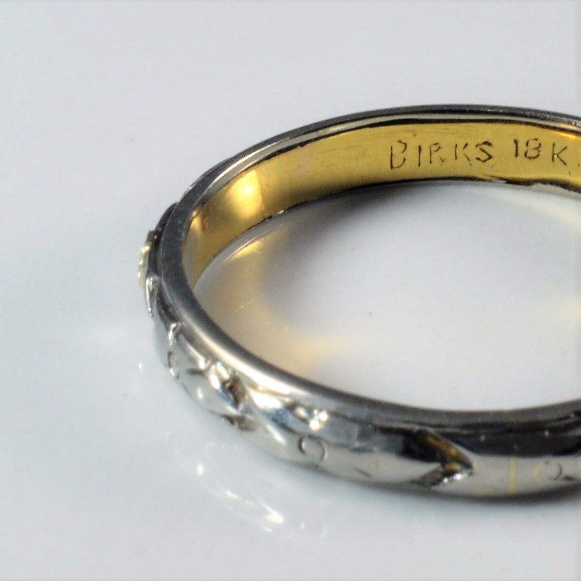 'Birks' Gold Ornate Band | SZ 6.5| - 100 Ways