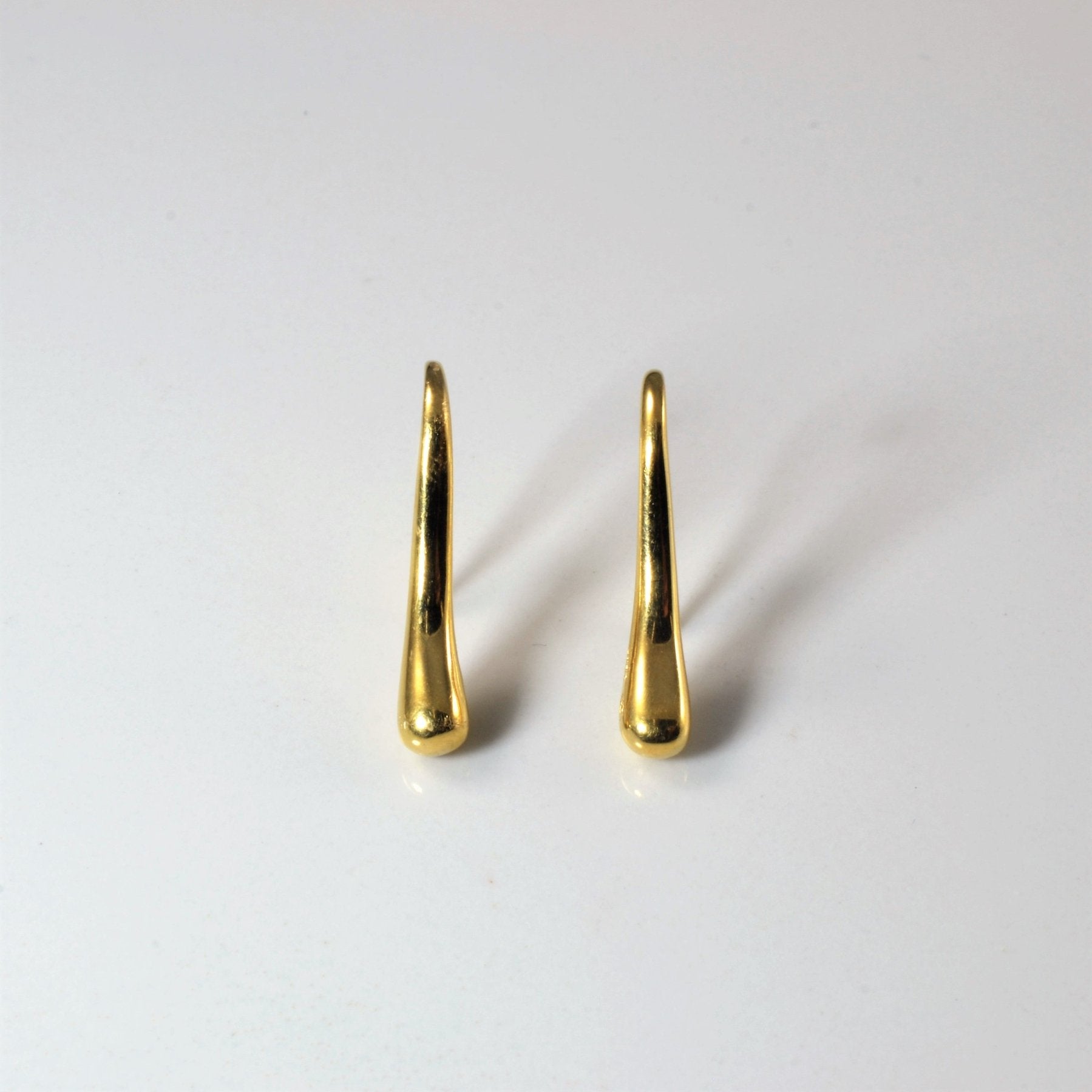 'Birks' Gold Tear Drop Earrings | - 100 Ways