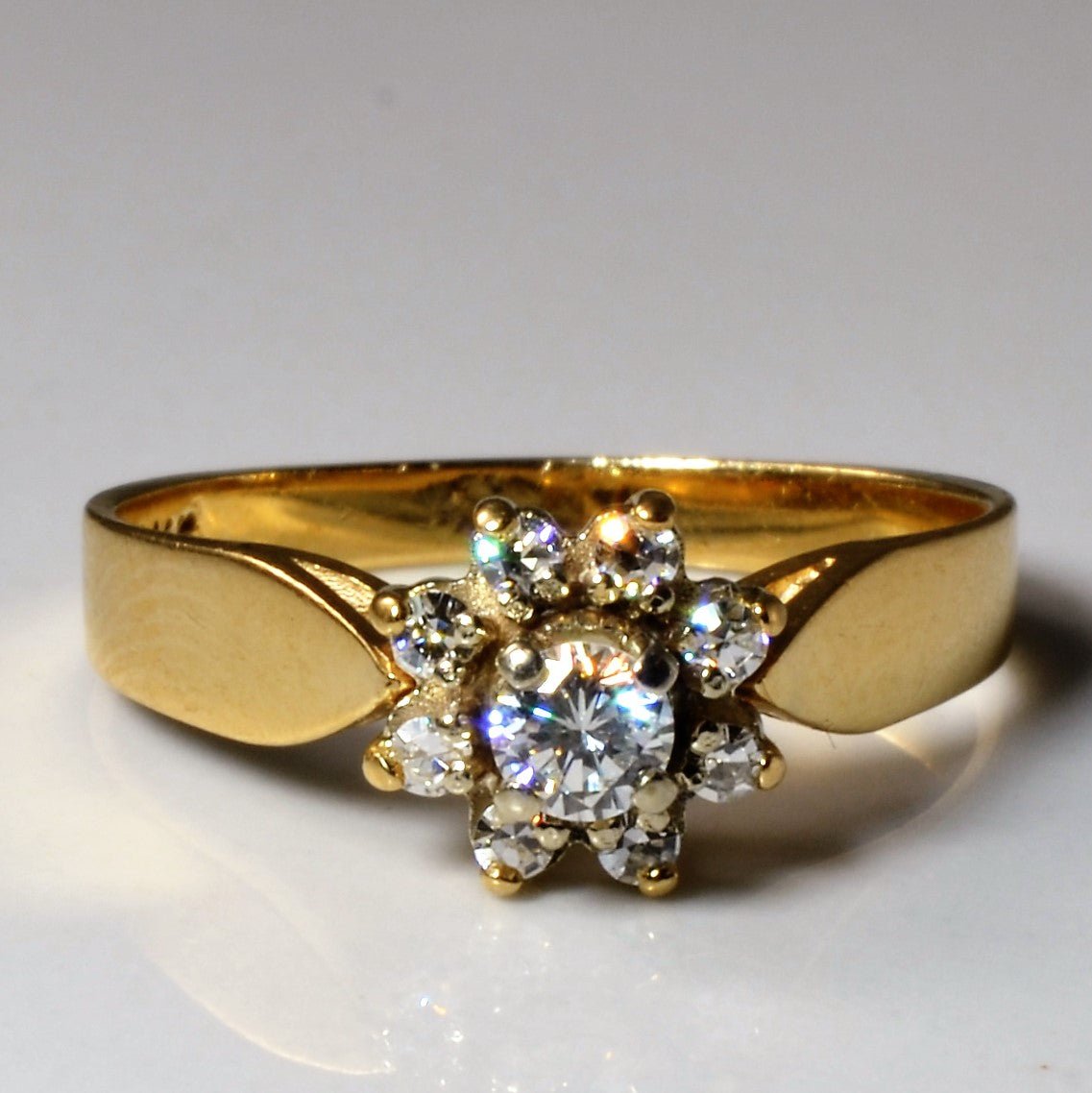 'Birks' Halo Diamond Ring | 0.25ctw | SZ 6.5 | - 100 Ways