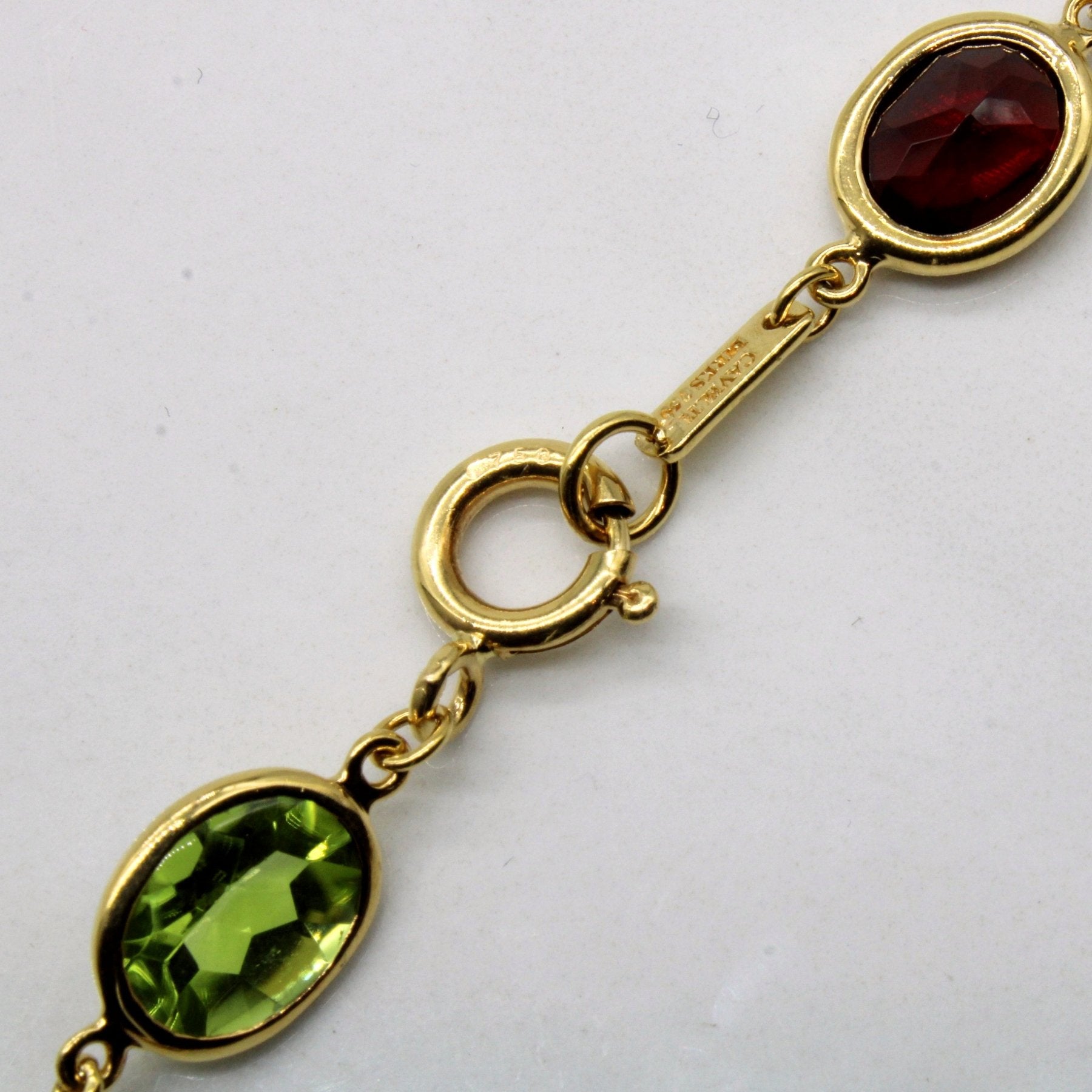'Birks' Multi Gem Drop Necklace | 26.30ctw | 16" | - 100 Ways