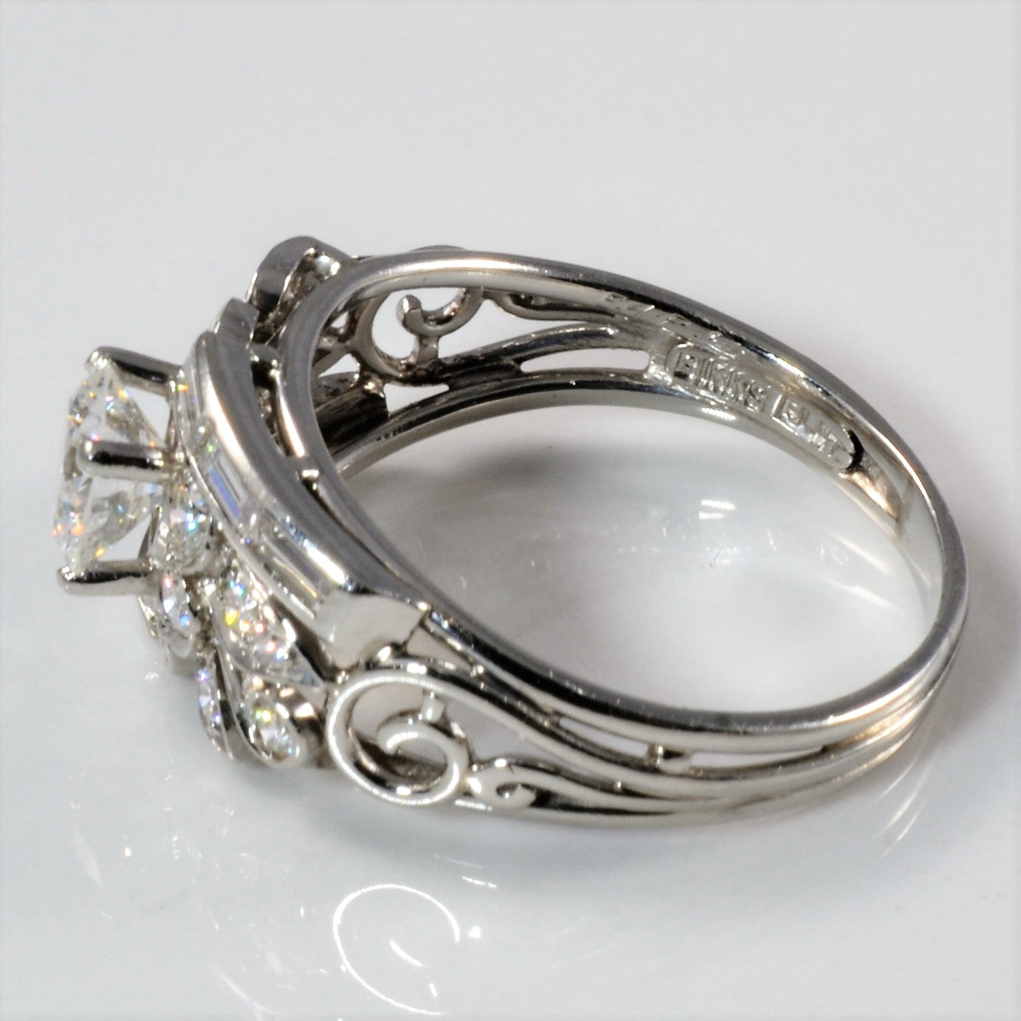 'Birks' Ornate Filigree Diamond Ring | 1.41ctw | SZ 8.5 | - 100 Ways