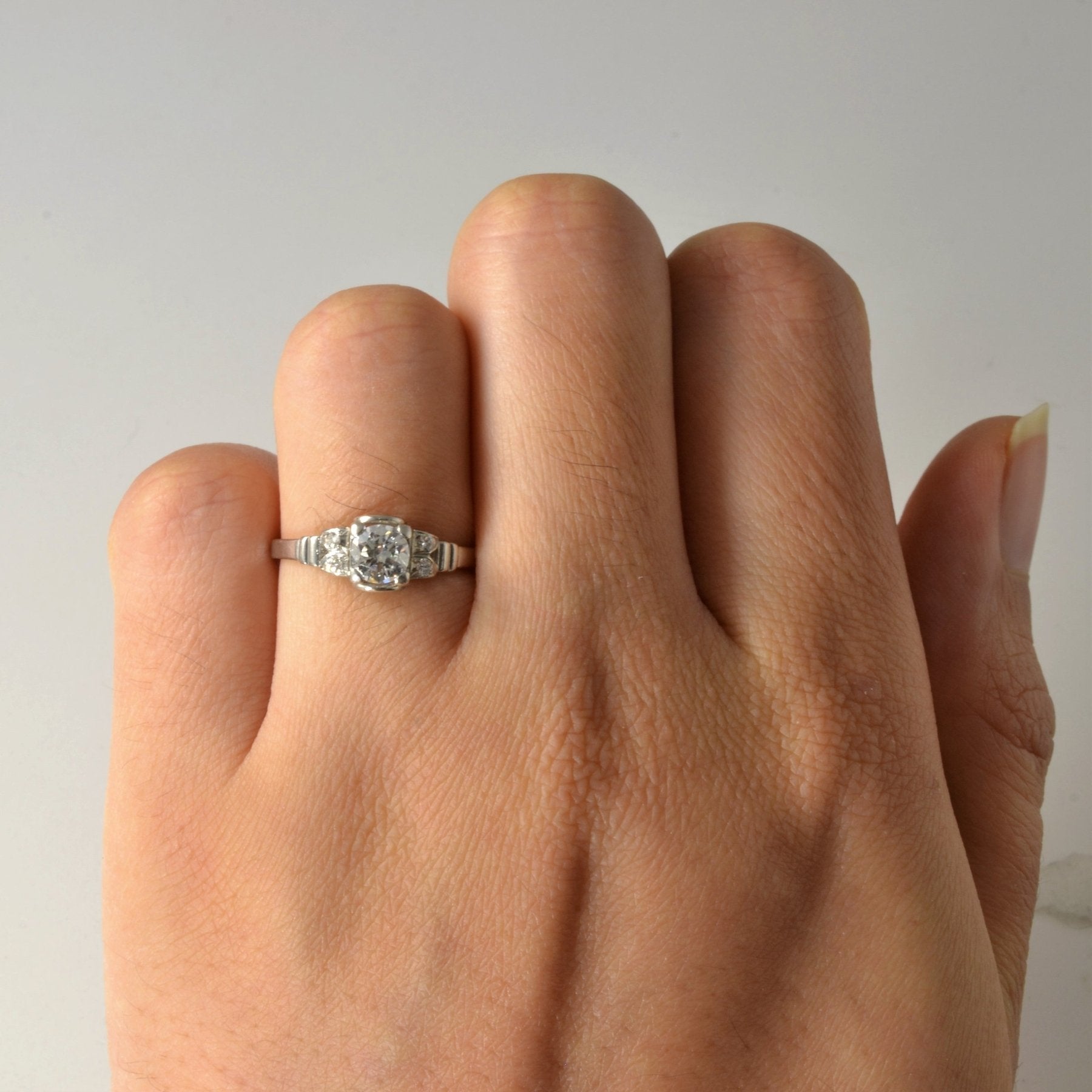 'Birks' Platinum Diamond Engagement Ring | 0.45ctw | SZ 6 | - 100 Ways