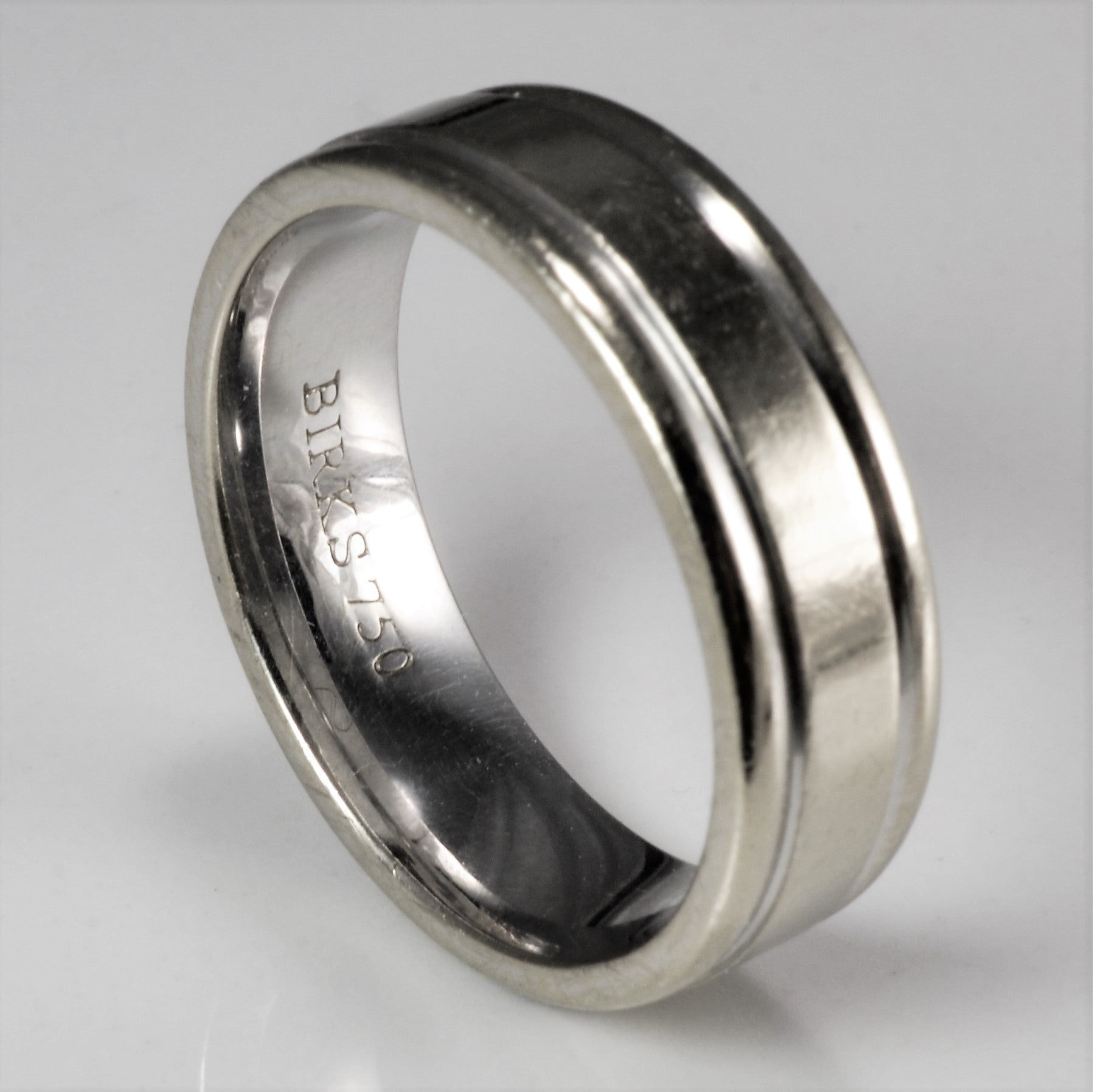 'Birks' Ridged Wedding Band | SZ 7 | - 100 Ways