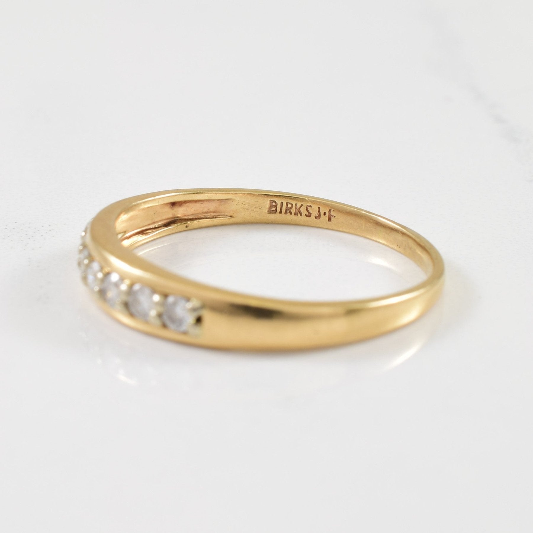 'Birks' Semi Eternity Diamond Ring | 0.21ctw | SZ 9 | - 100 Ways