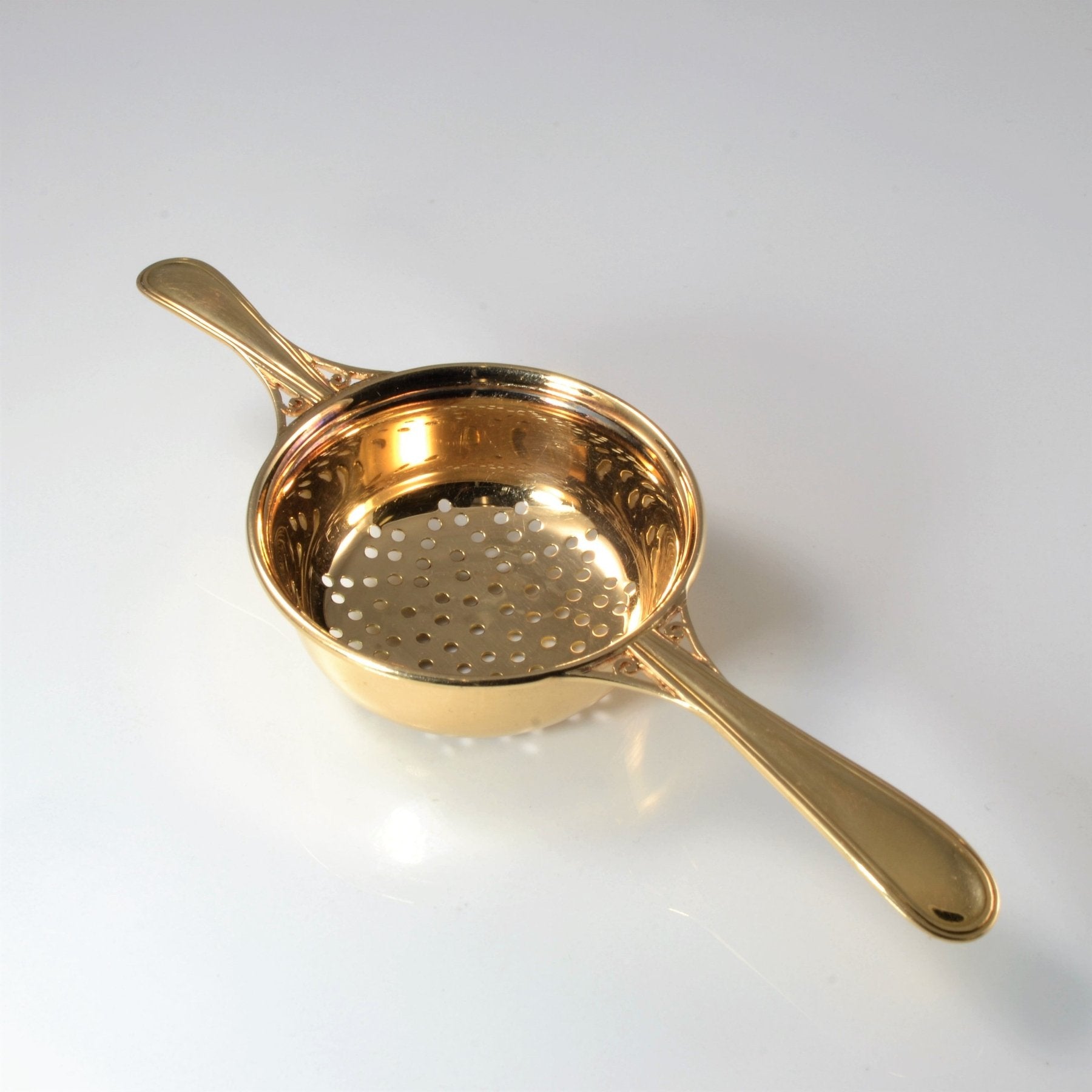 'Birks' Solid Gold Tea Strainer | - 100 Ways