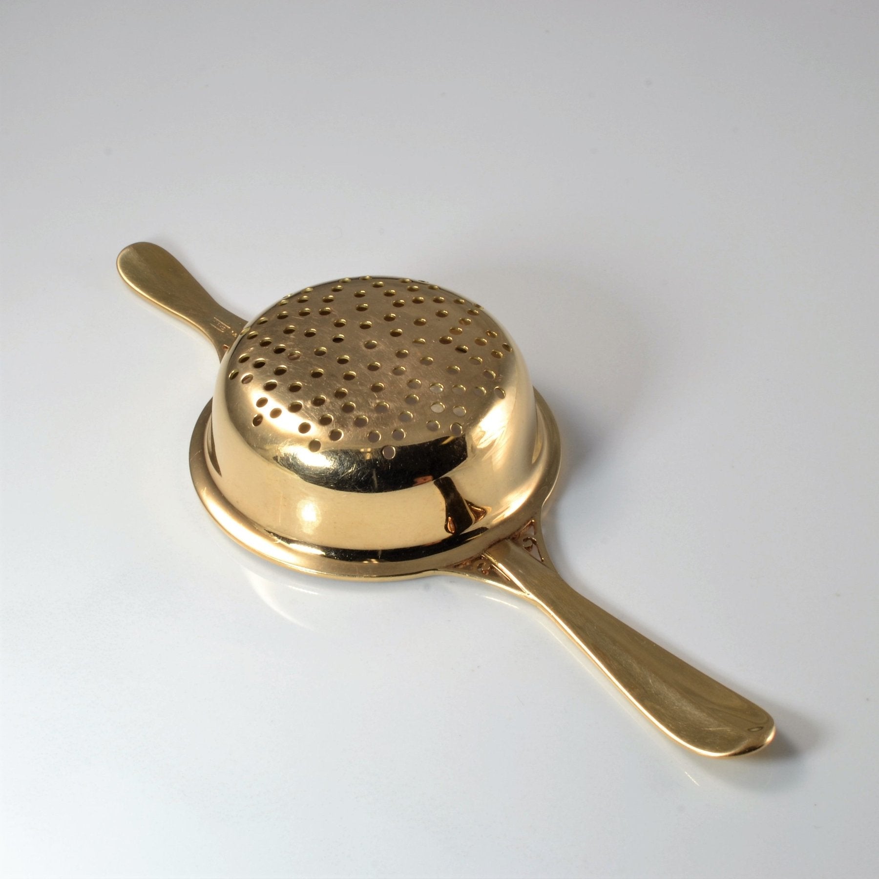 'Birks' Solid Gold Tea Strainer | - 100 Ways
