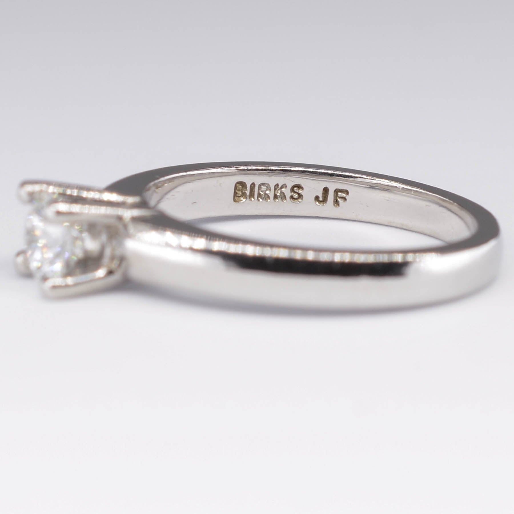 'Birks' Solitaire Diamond Engagement Ring | 0.33ct | SZ 4.25 | - 100 Ways