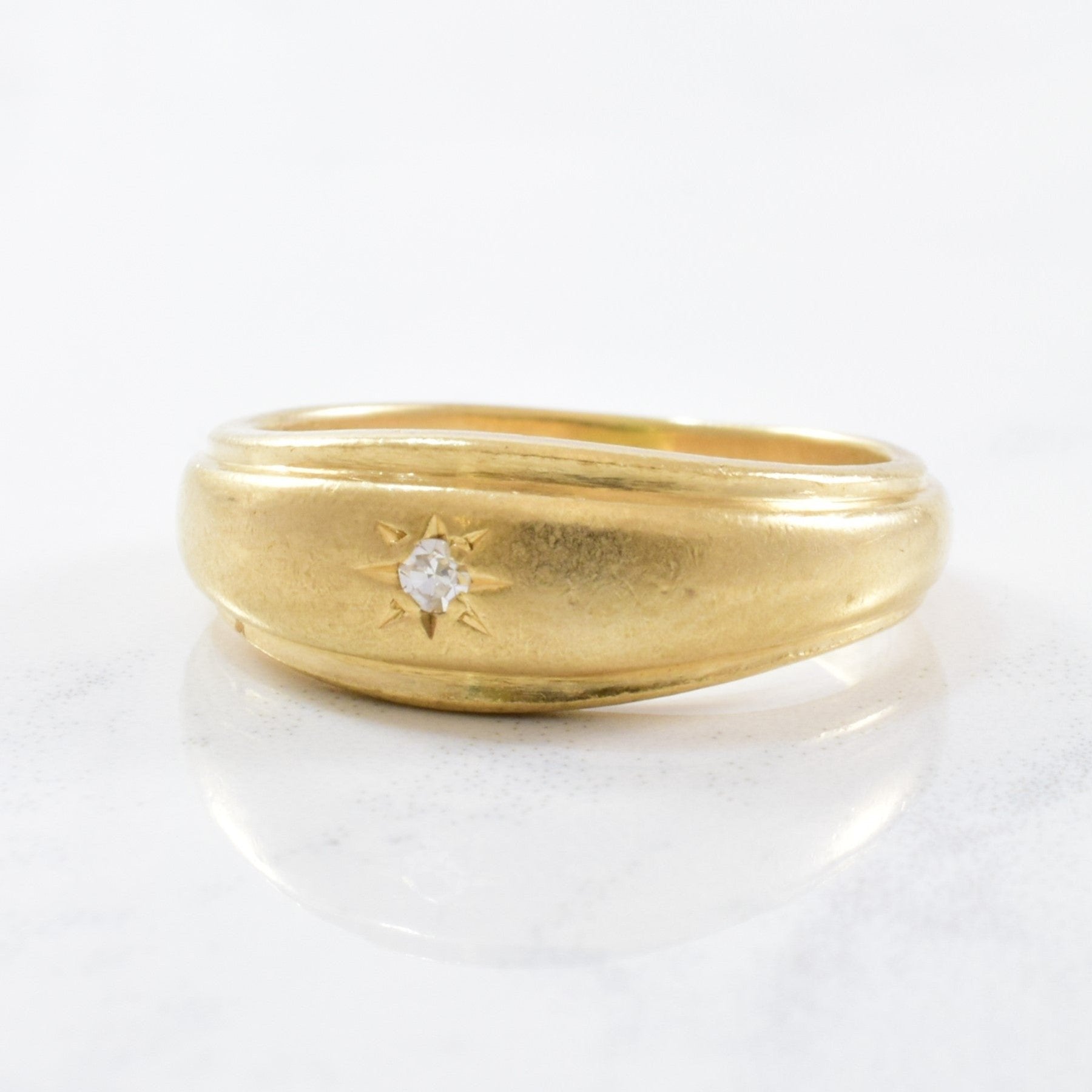 'Birks' Star Burst Set Diamond Ring | 0.03 ct | SZ 6.5 | - 100 Ways