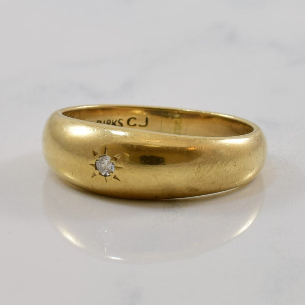 'Birks' Star Set Diamond Ring | 0.02ct | SZ 7.5 |