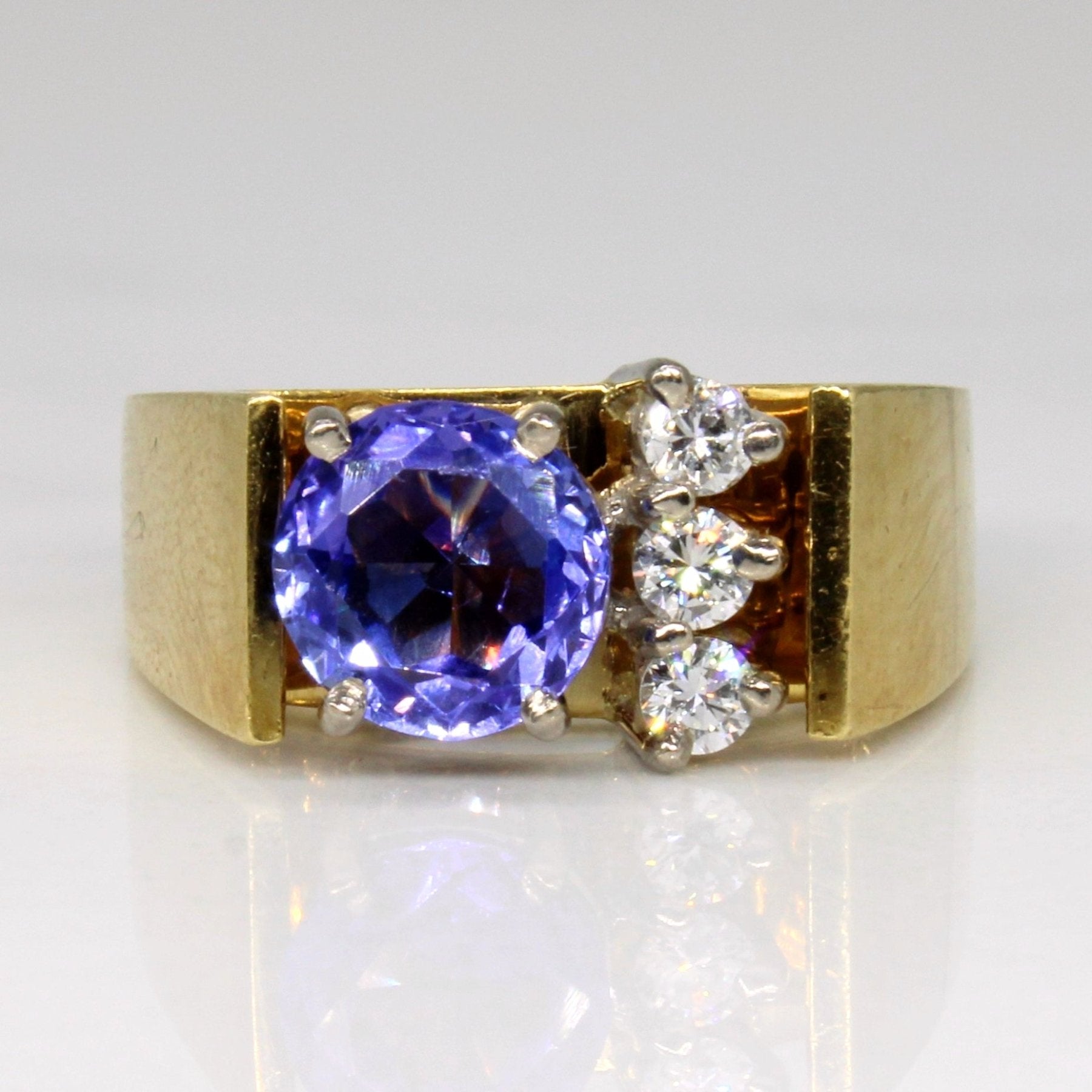 'Birks' Tanzanite & Diamond Cocktail Ring | 1.15ct, 0.15ctw | SZ 5.25 | - 100 Ways