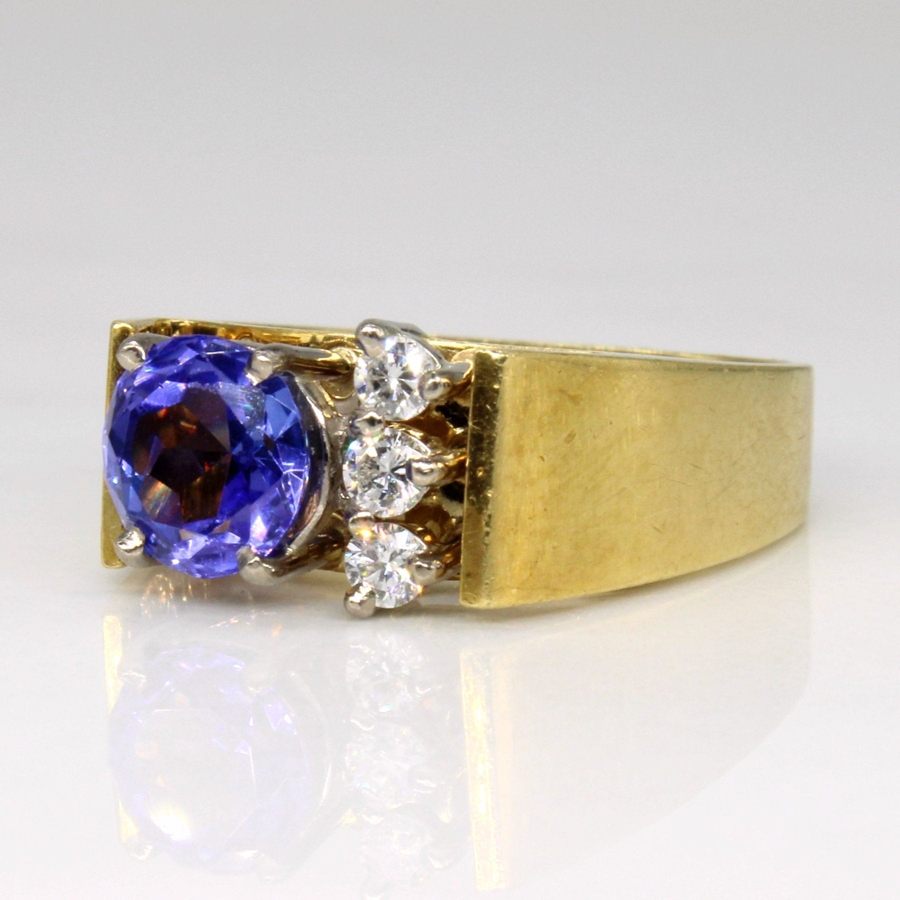 'Birks' Tanzanite & Diamond Cocktail Ring | 1.15ct, 0.15ctw | SZ 5.25 | - 100 Ways