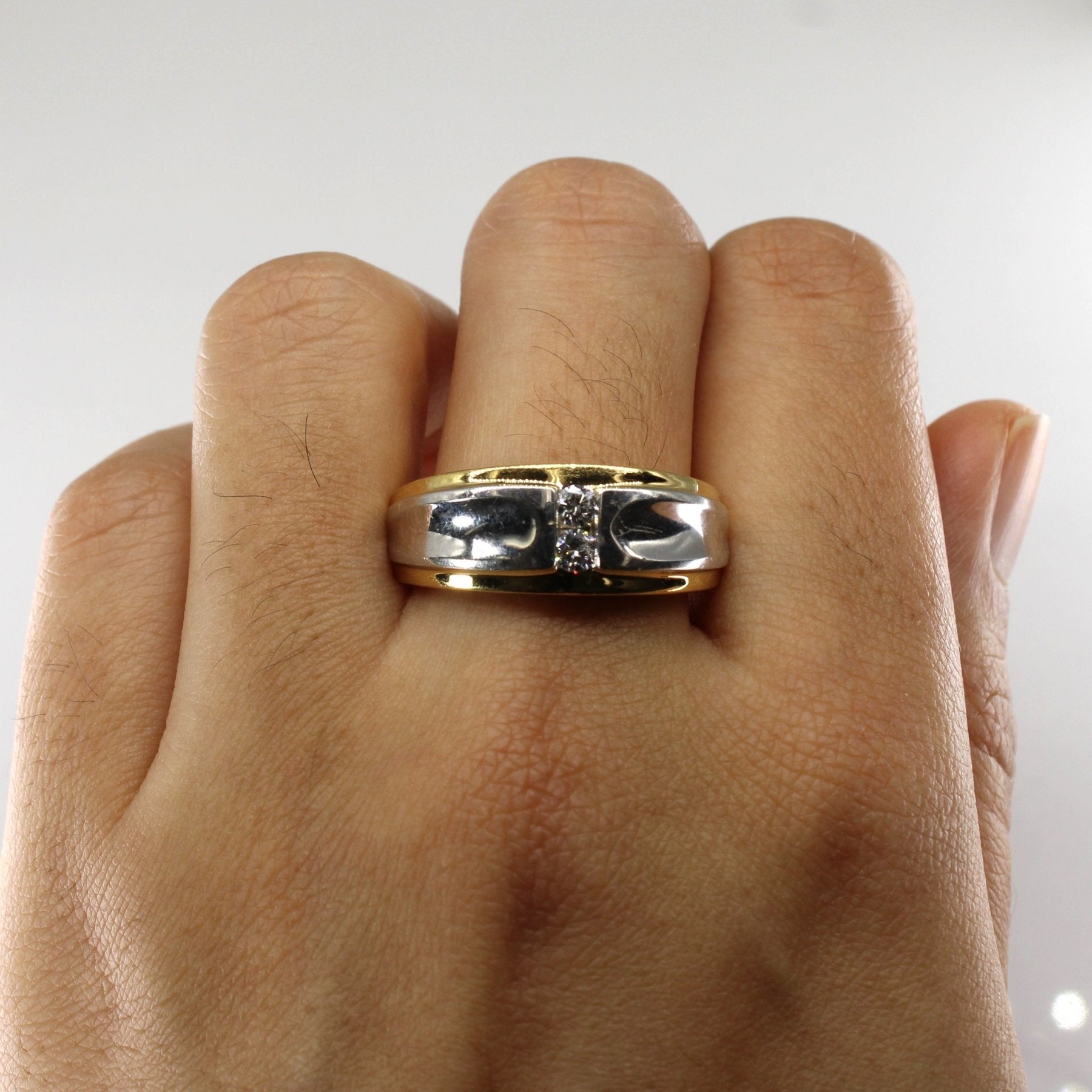 'Birks' Tension Set Diamond Wedding Band | 0.24ctw | SZ 10.5 | - 100 Ways