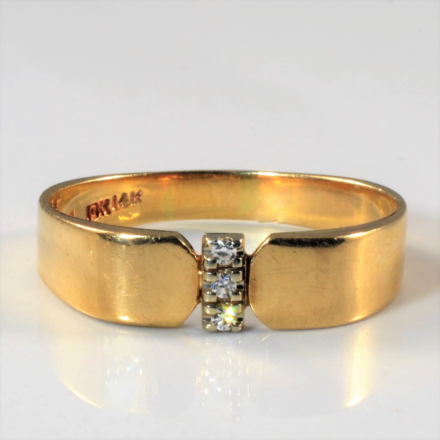 'Birks' Three Stone Diamond Ring | 0.045ctw | SZ 11 | - 100 Ways