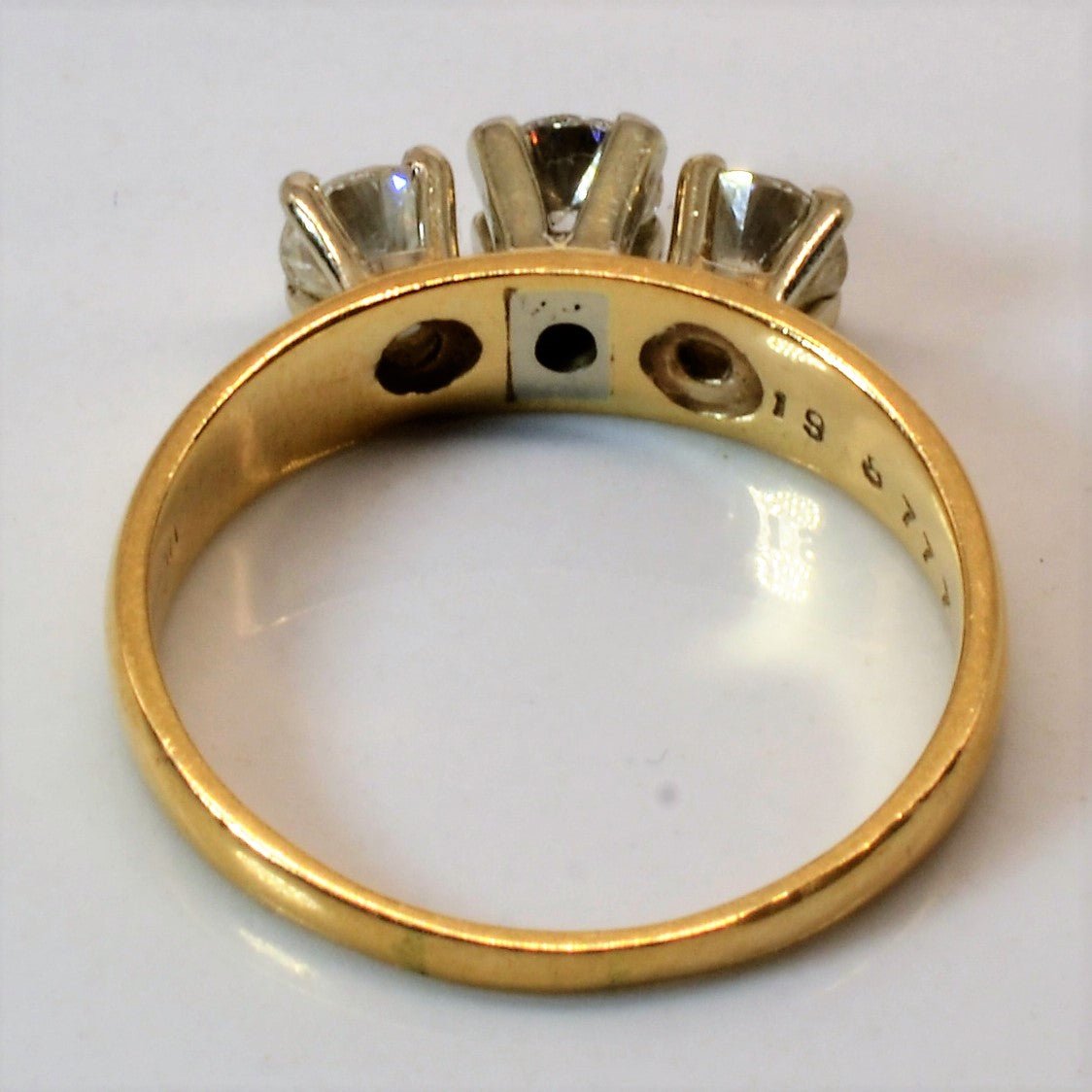 'Birks' Three Stone Diamond Ring | 0.75ctw | SZ 6.75 | - 100 Ways