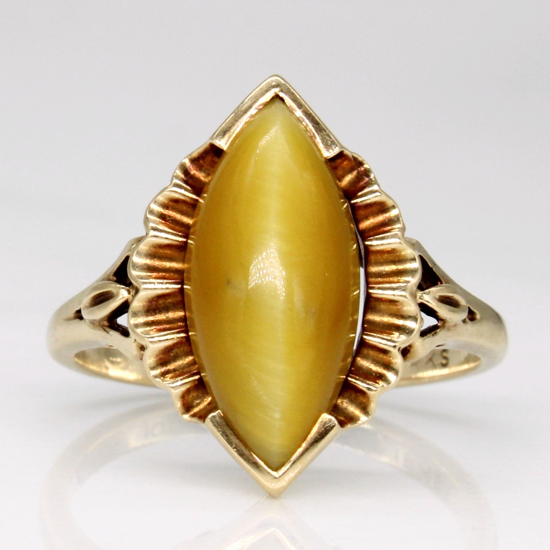 'Birks' Tiger's Eye Quartz Ring | 2.85ct | SZ 6 | - 100 Ways