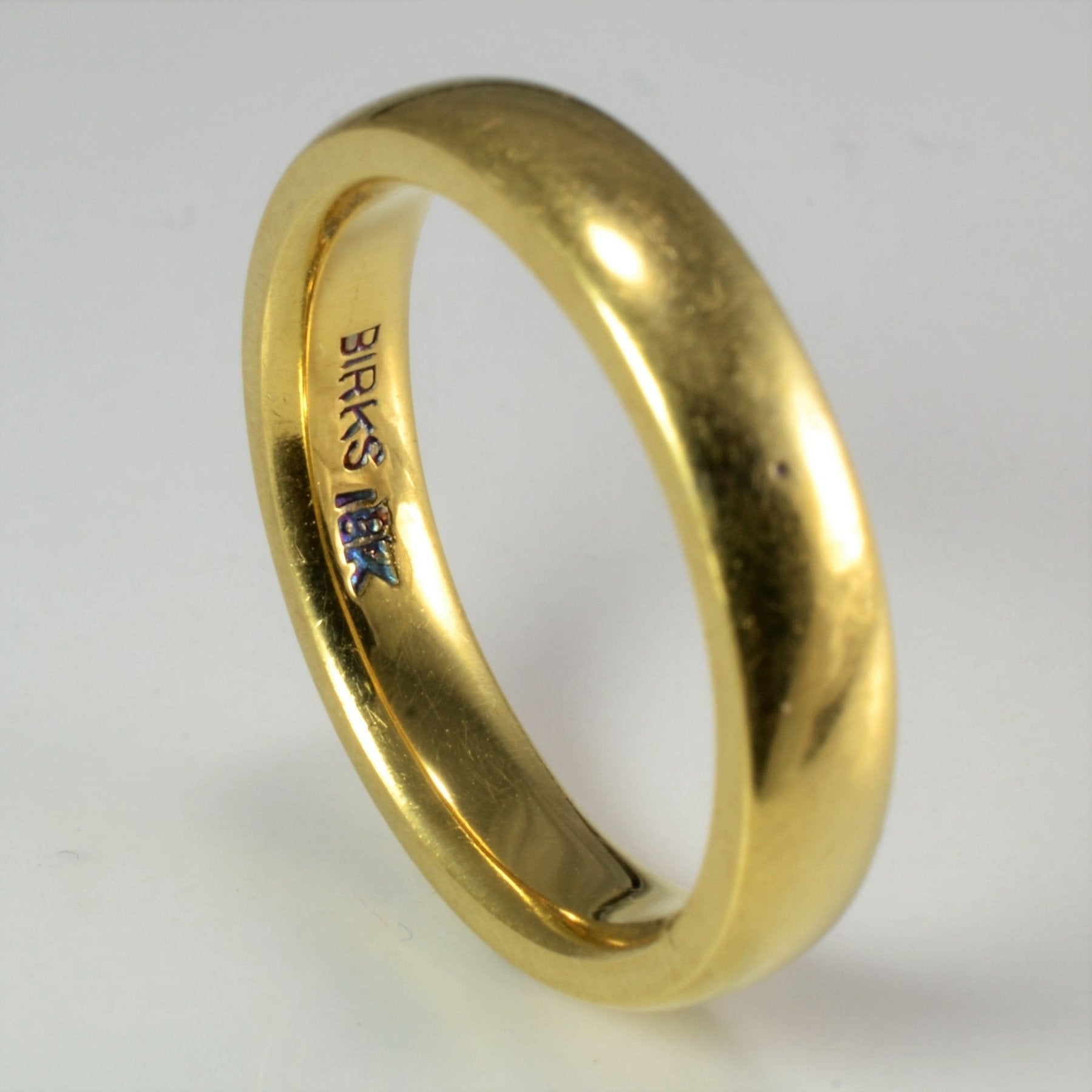 'Birks' Vintage Classic Gold Wedding Band | SZ 6.75 | - 100 Ways