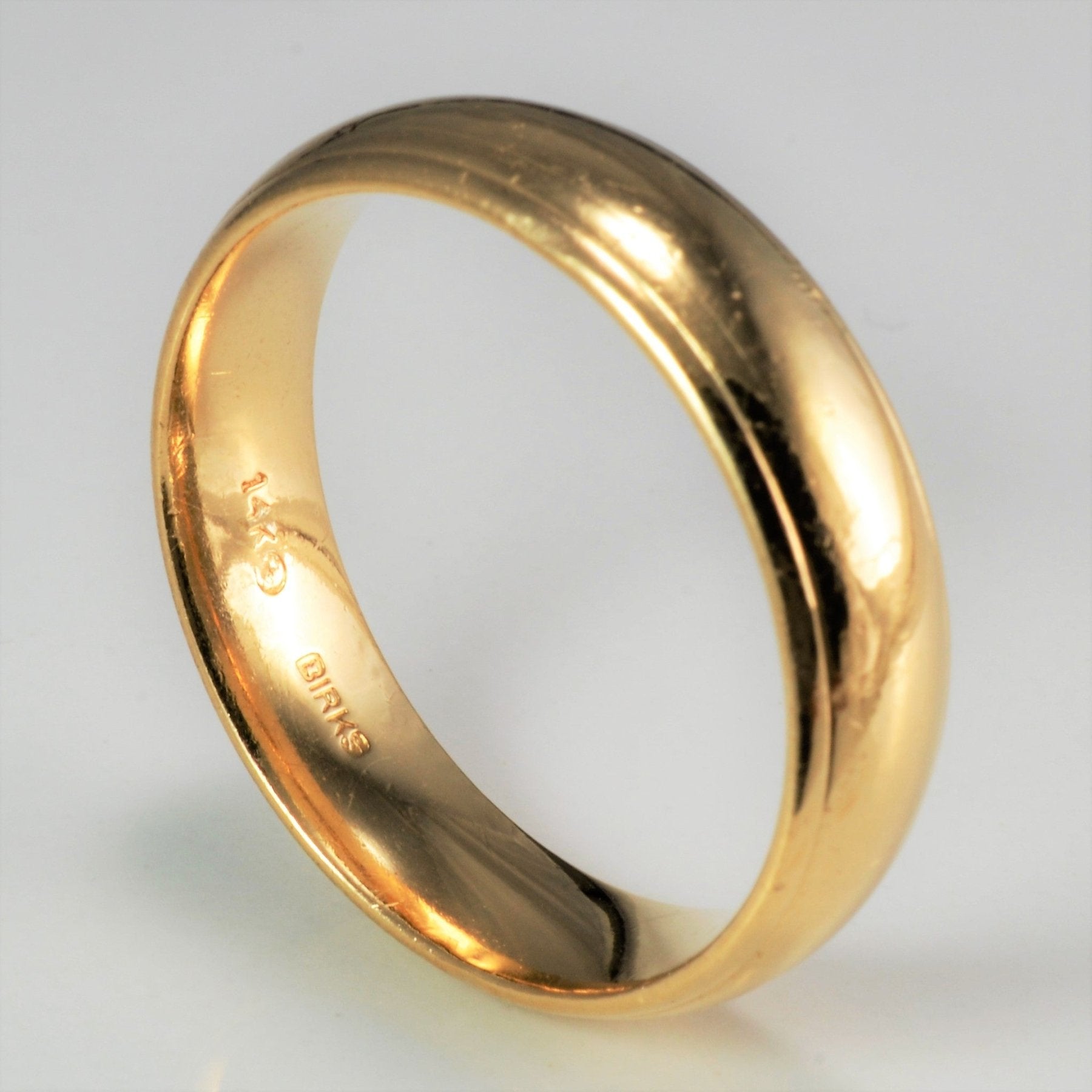 'Birks' Yellow Gold Wedding Band | SZ 11.5 | - 100 Ways
