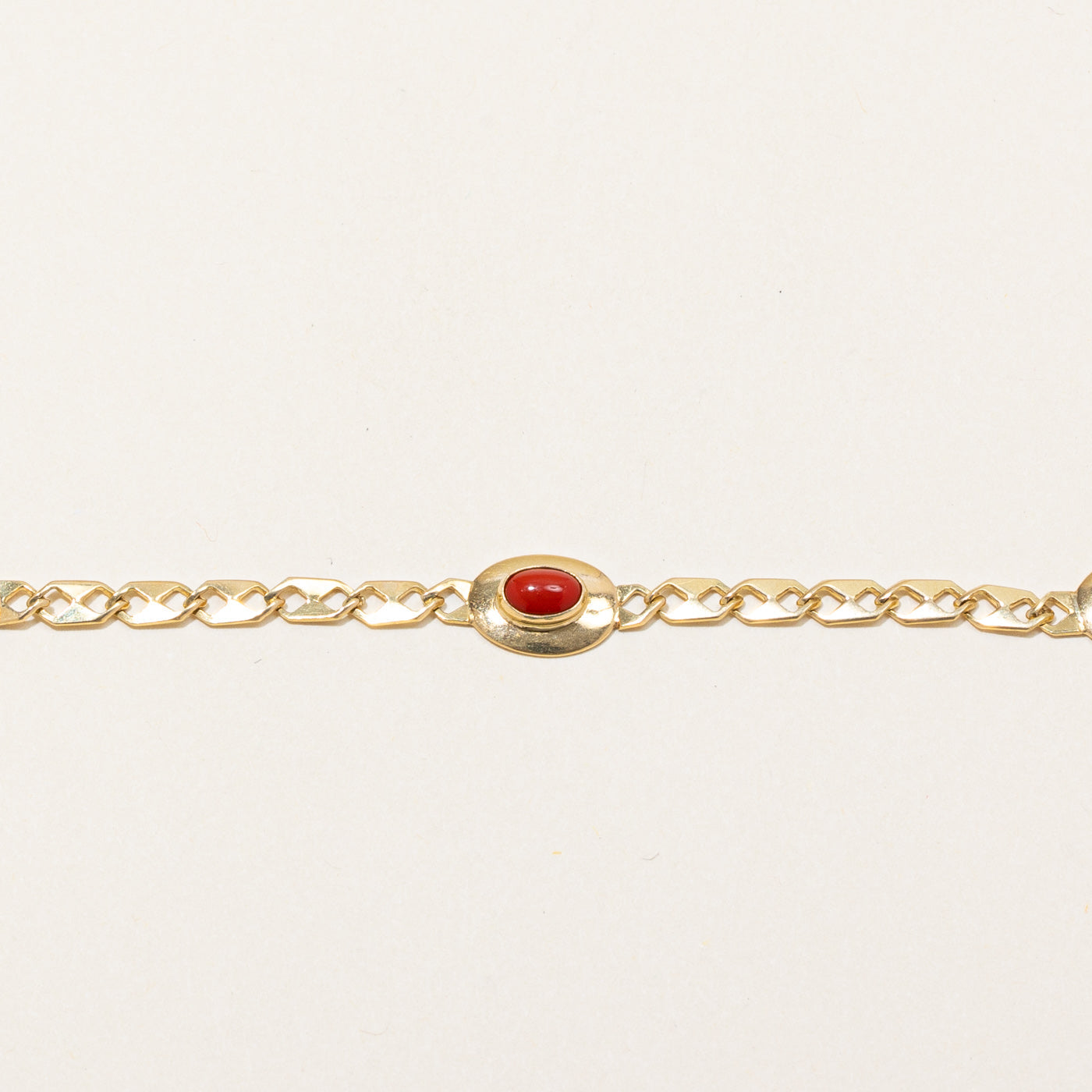 Italian Pink Coral Bracelet | 1.30ctw | 7.25" |