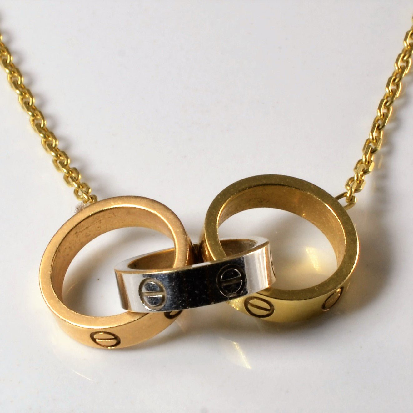'Cartier' Inspired Gold Necklace | 16" | - 100 Ways