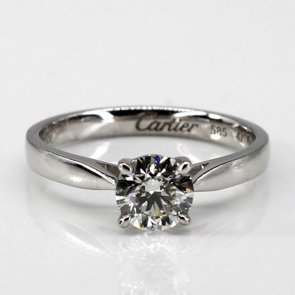 'Cartier' Solitaire Diamond Engagement Ring | 0.58ct | SZ 4.75 | - 100 Ways