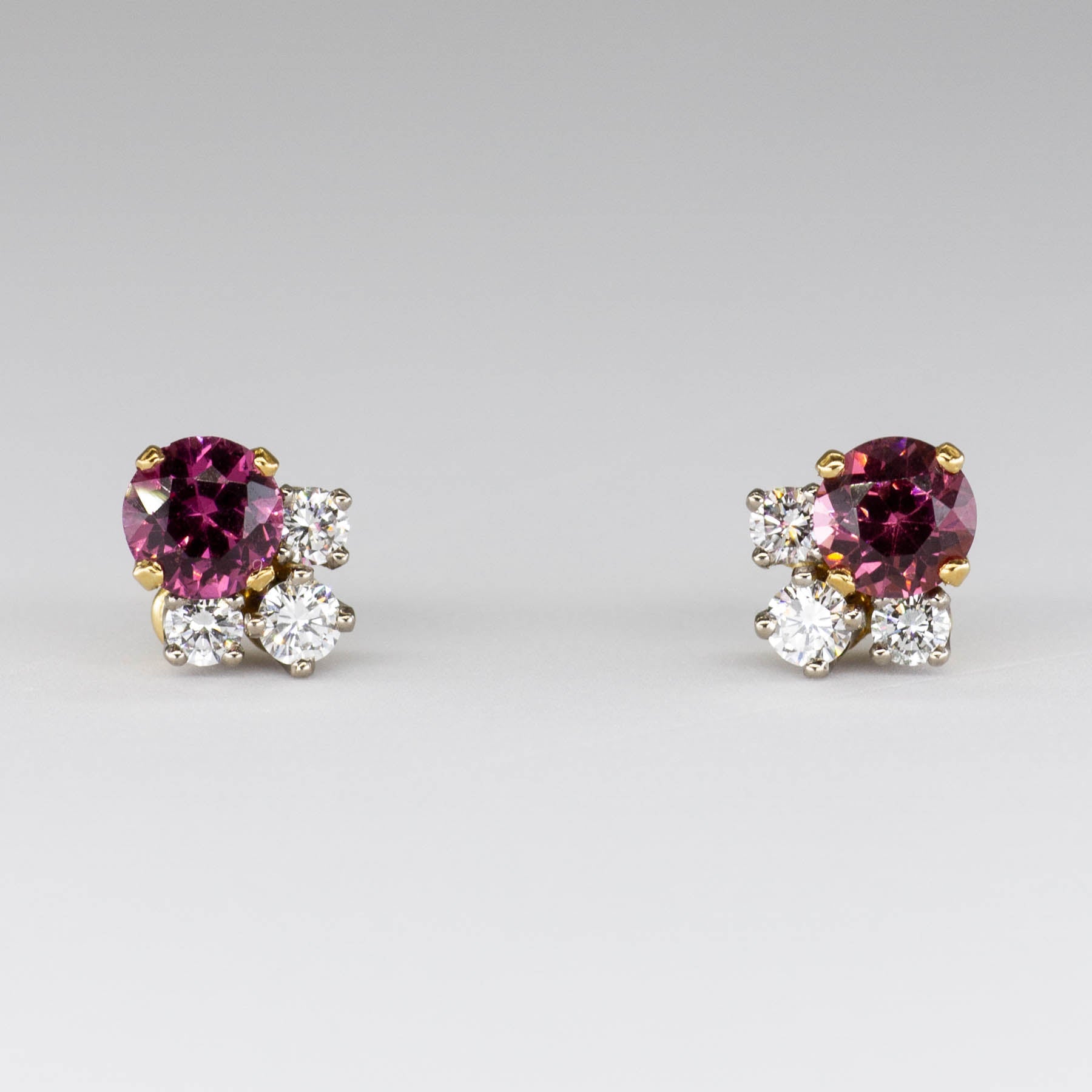 'Cavelti' Tourmaline and Diamond Earrings |1.0ctw|0.4 ctw| - 100 Ways