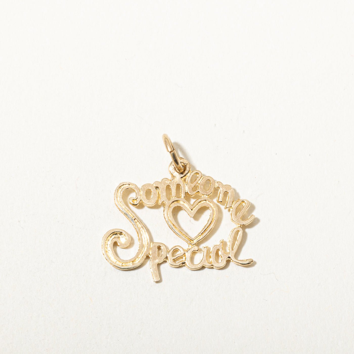 9k Yellow Gold "Someone ♡ Special" Lettered Charm