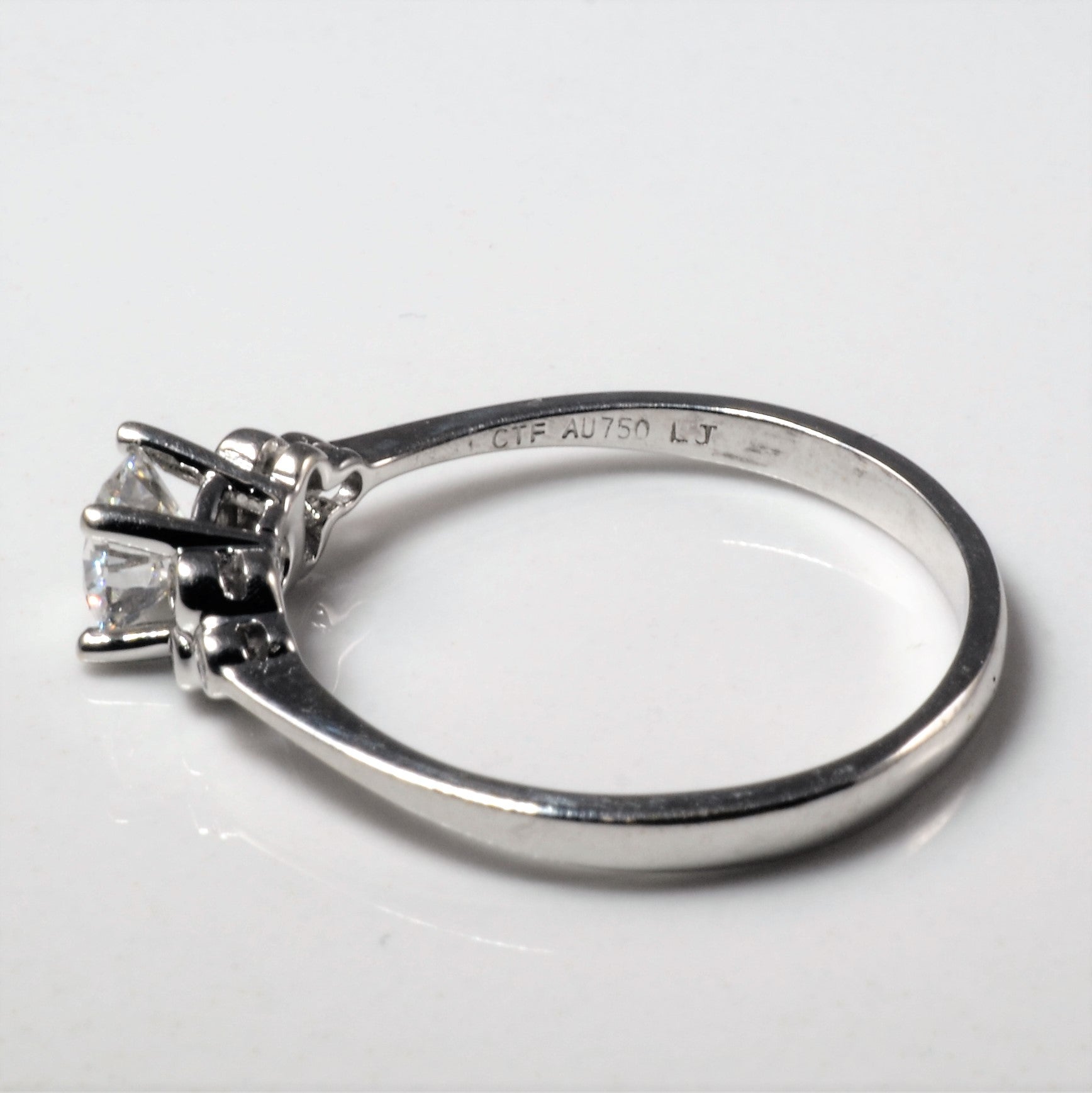 'Chow Tai Fook' Cluster Diamond Engagement Ring | 0.55ctw | SZ 7.75 | - 100 Ways