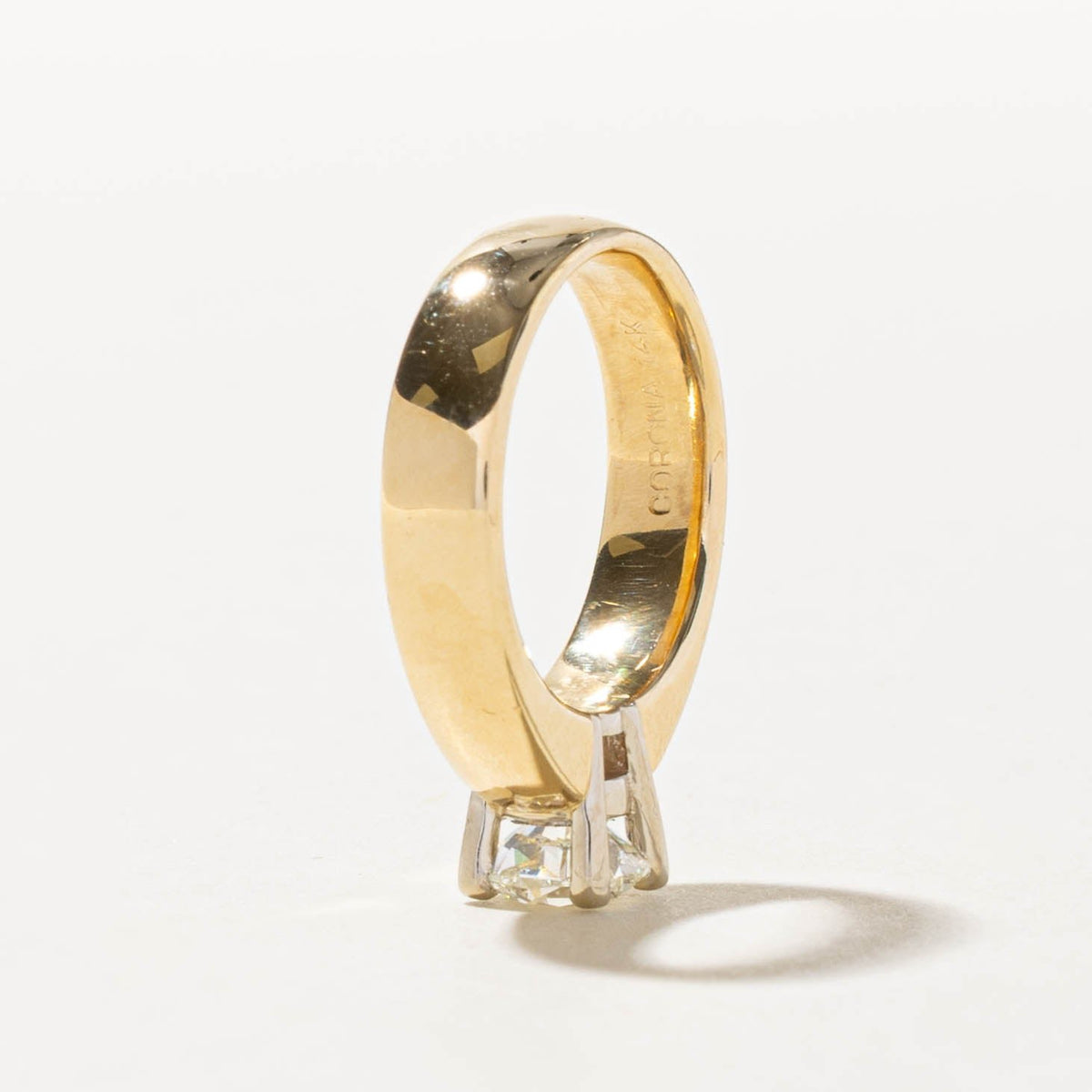 14k Solitaire Diamond Engagement Ring | 0.95ct SI1 I-J | SZ 4.75