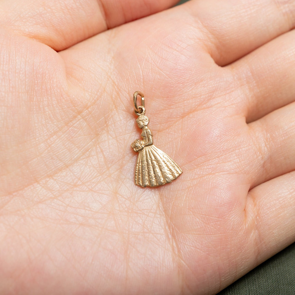 10k Yellow Gold Bride Charm