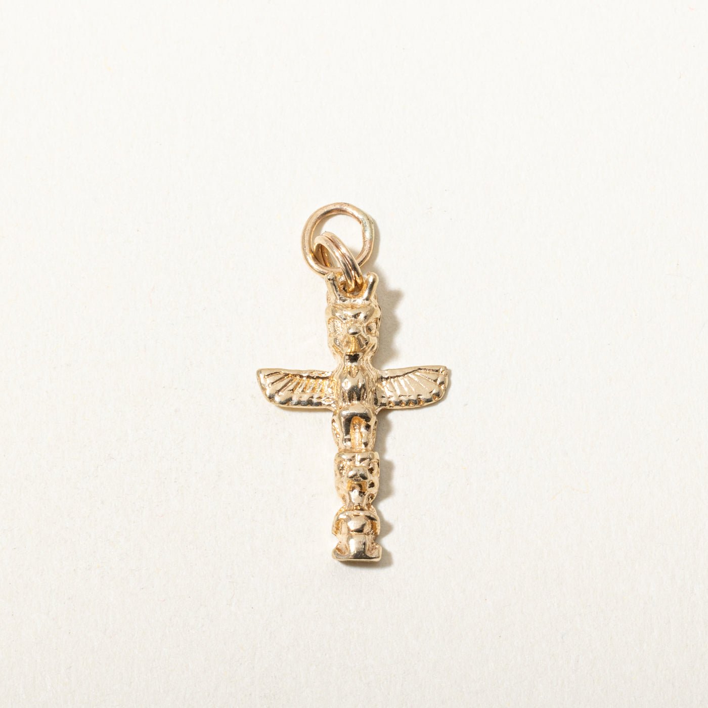 10k Yellow Gold Totem Pole Charm