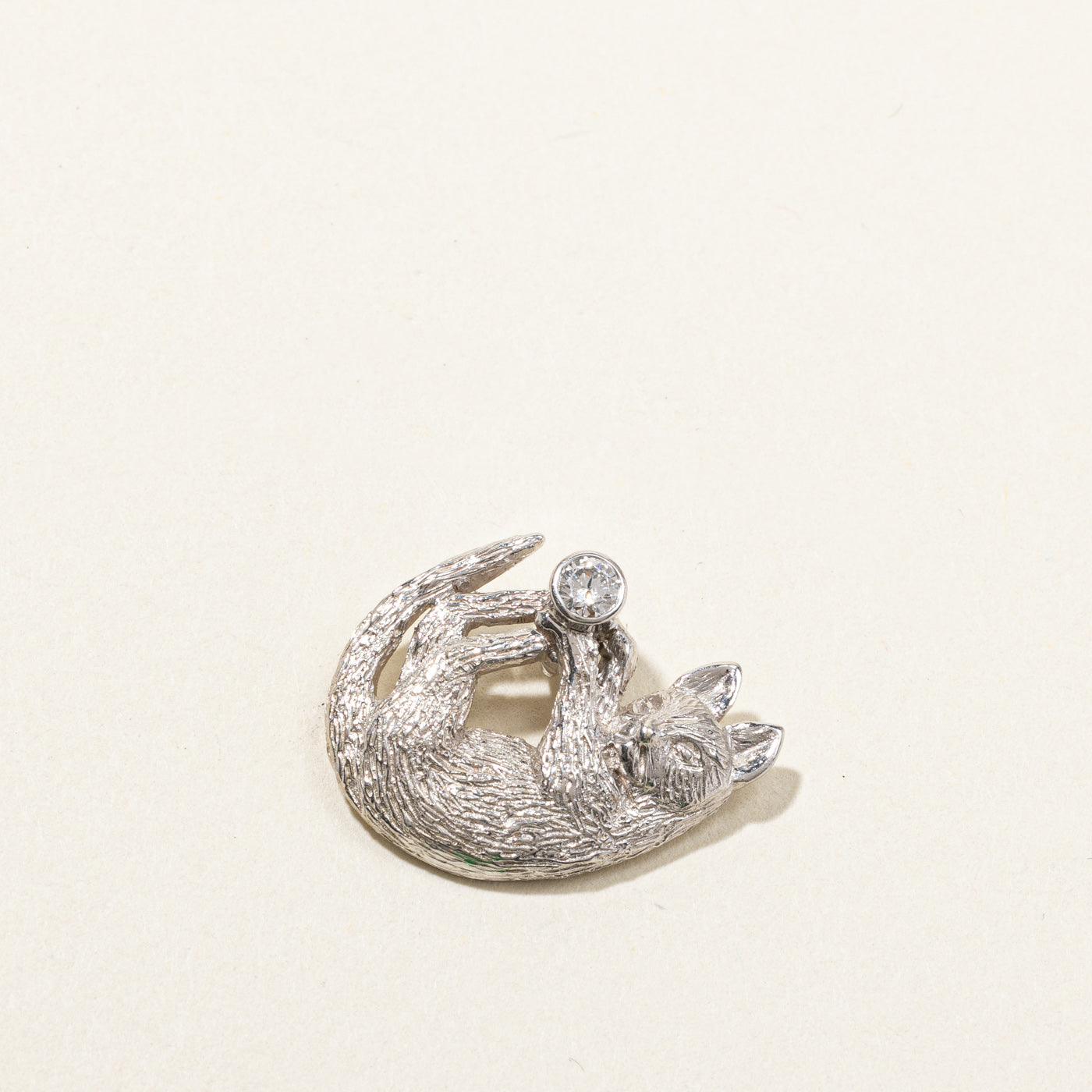 Diamond Cat Pendant | 0.14ct |