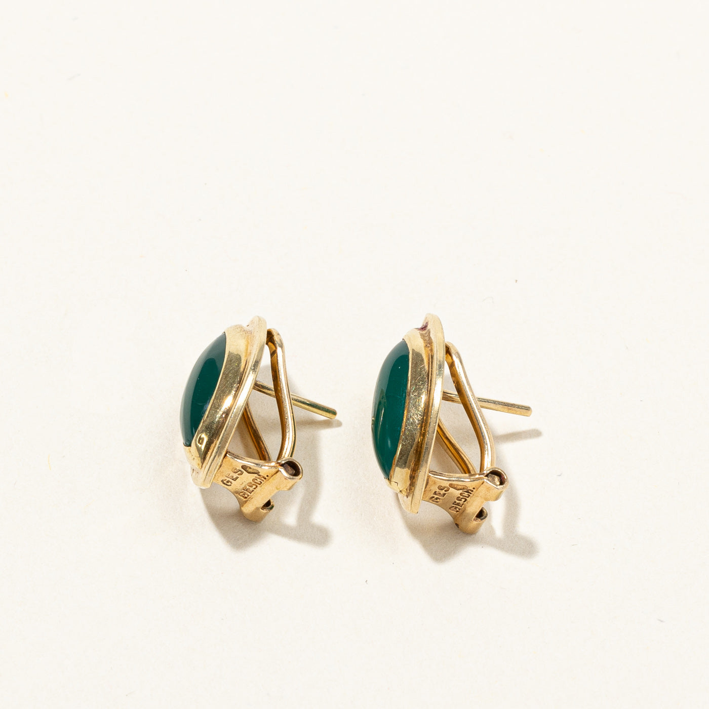 Agate Gold Earrings | 2.6ctw |