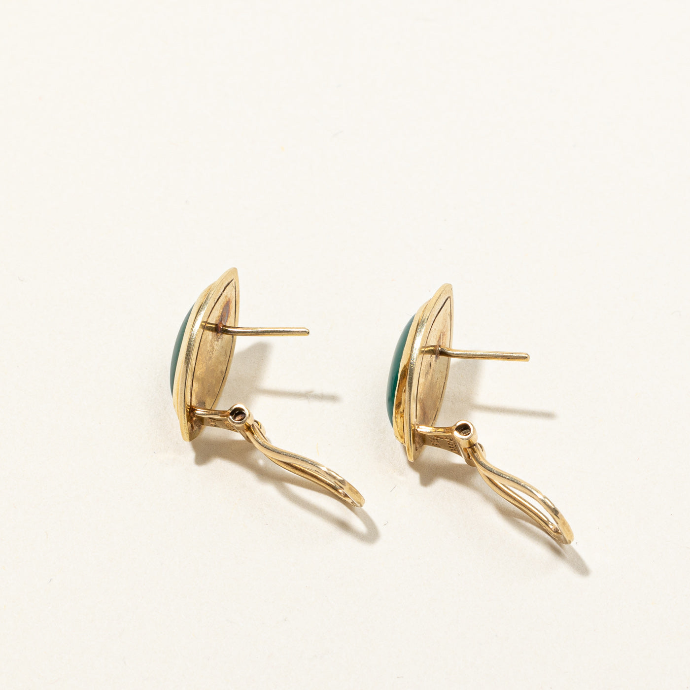 Agate Gold Earrings | 2.6ctw |