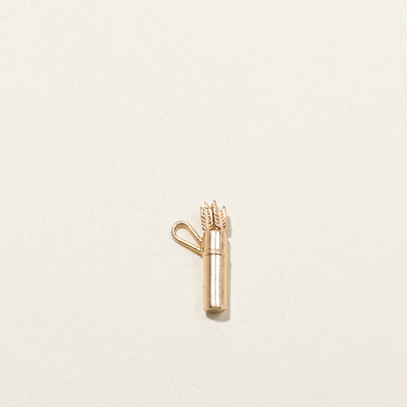 14k Gold Arrow Bag Charm