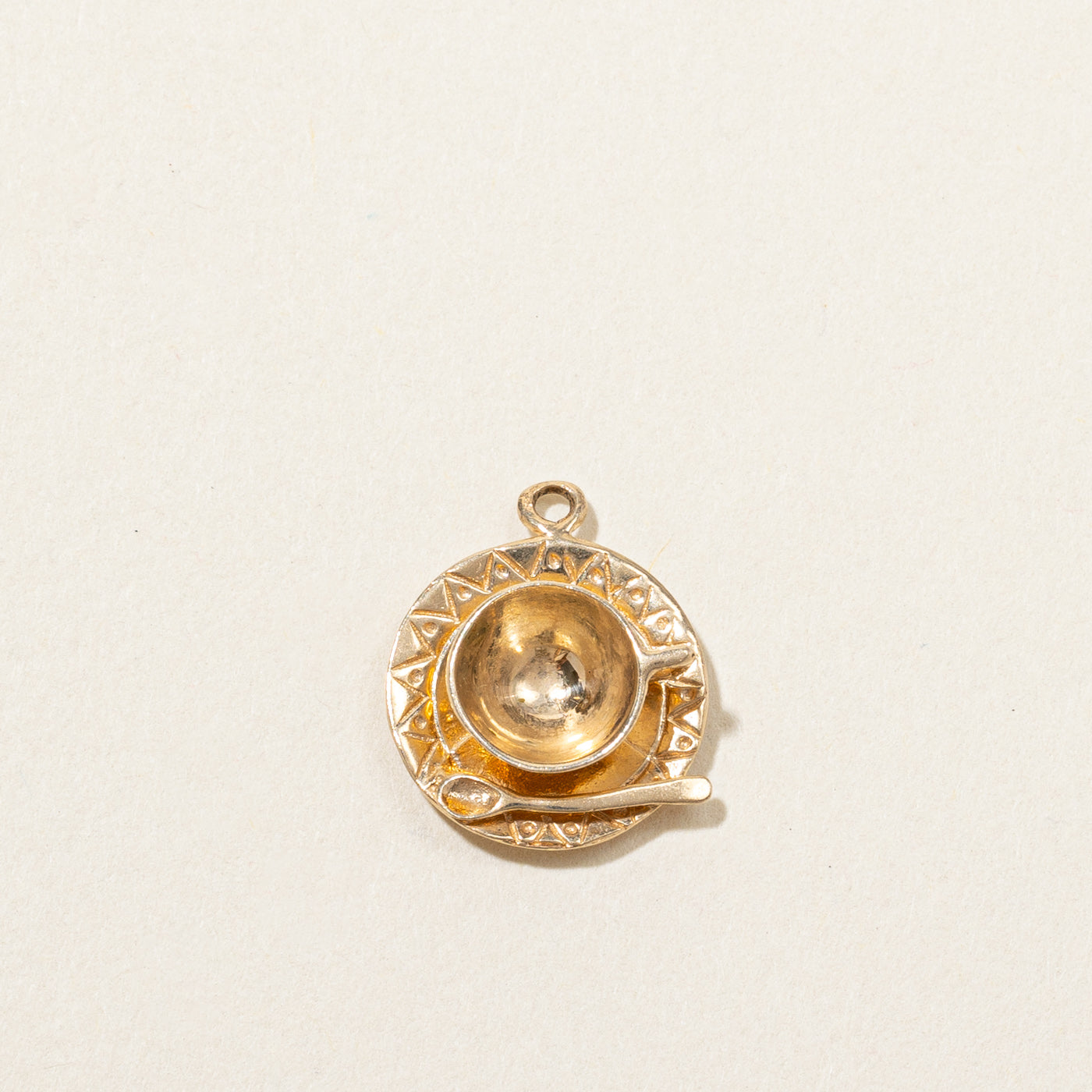 10k Gold Tea Cup & Saucer Charm