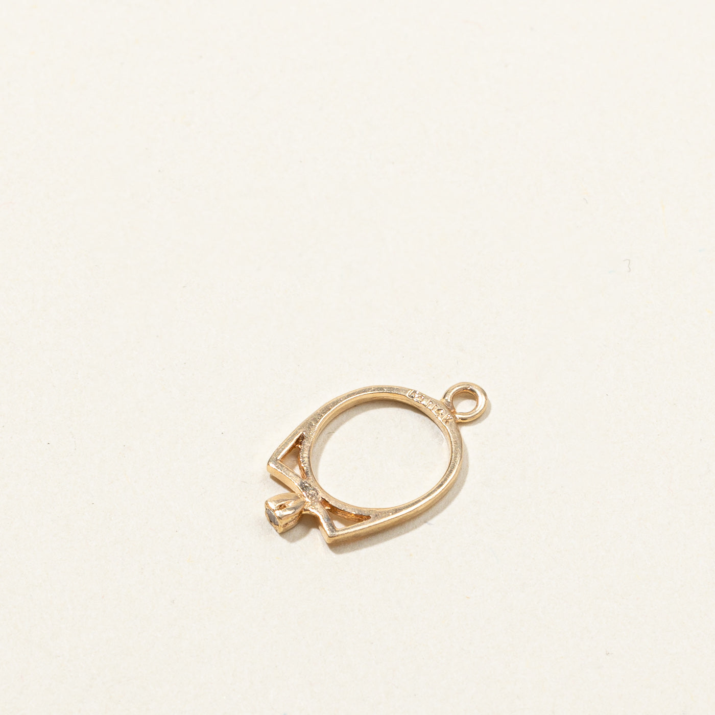 10k Gold Ring Charm