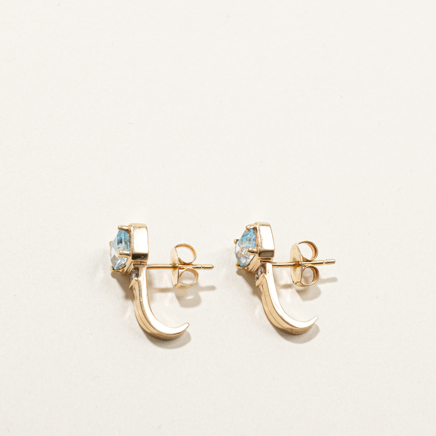 Topaz & Diamond Earrings | 0.36ctw | 0.08ctw |