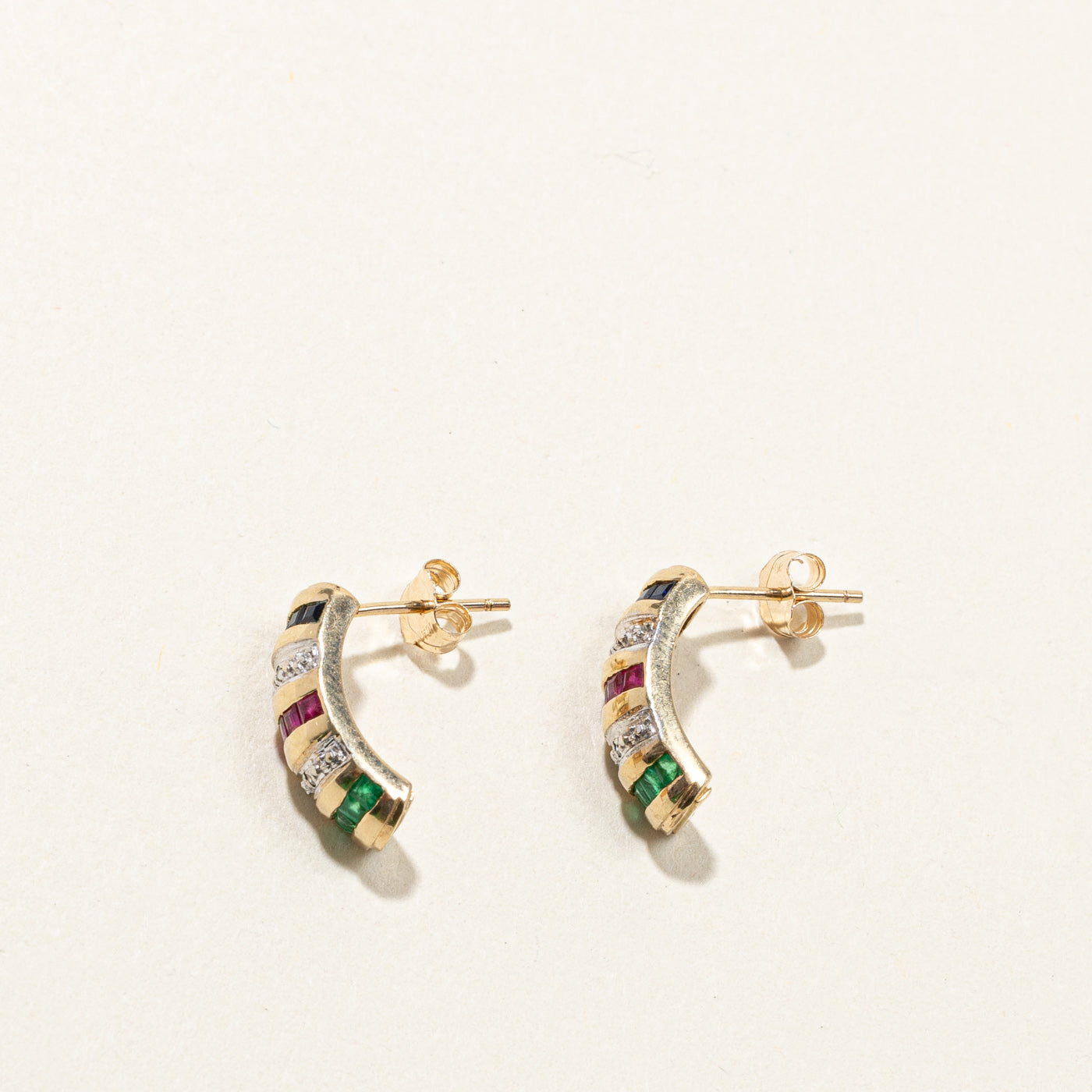 Multi Gemstone Earrings | 0.37ctw |
