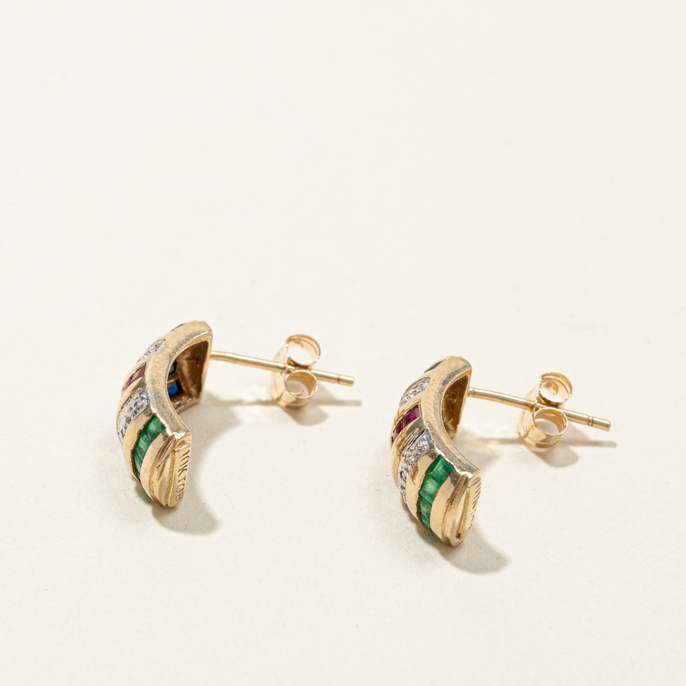 Multi Gemstone Earrings | 0.37ctw |