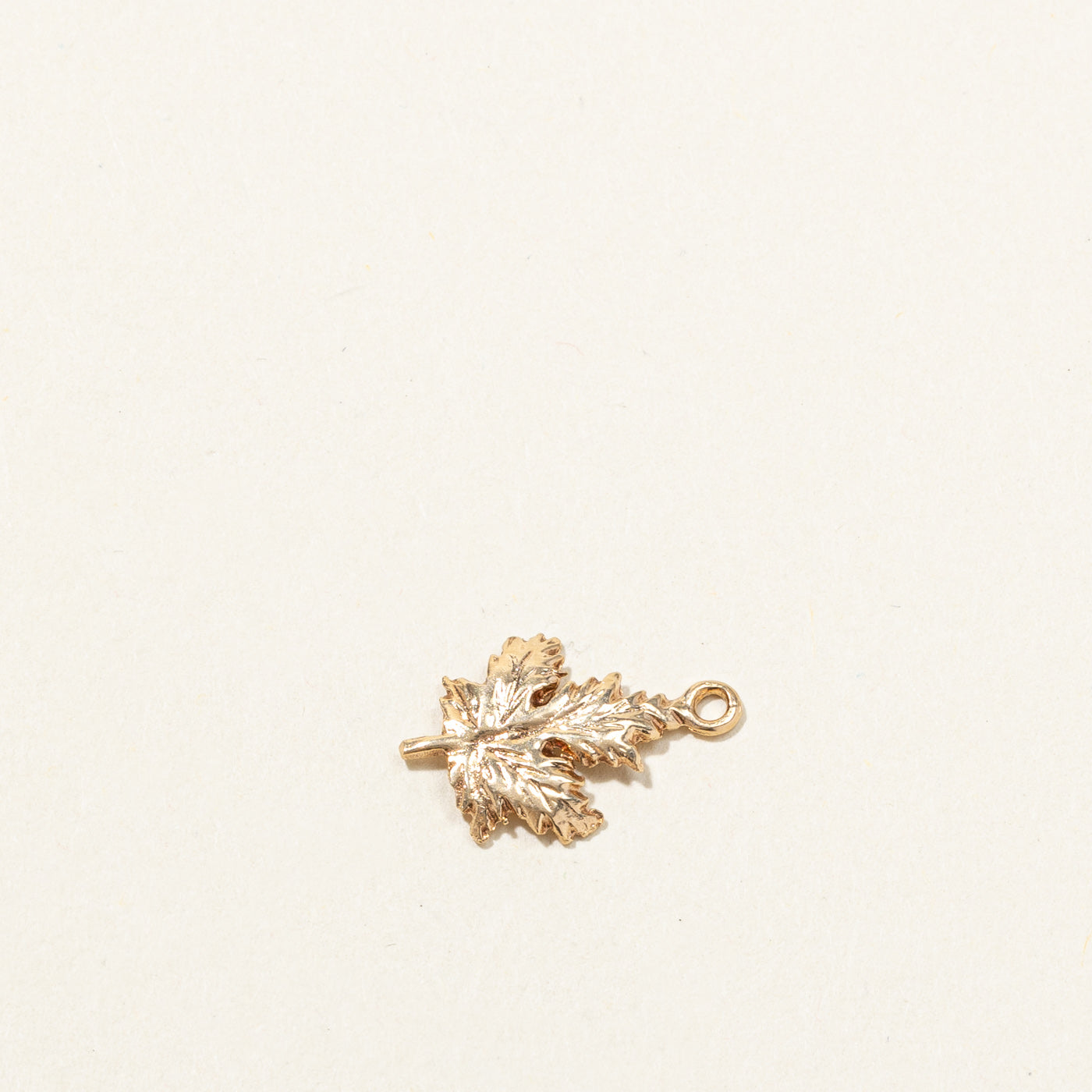 Gold Maple Leaf Charm