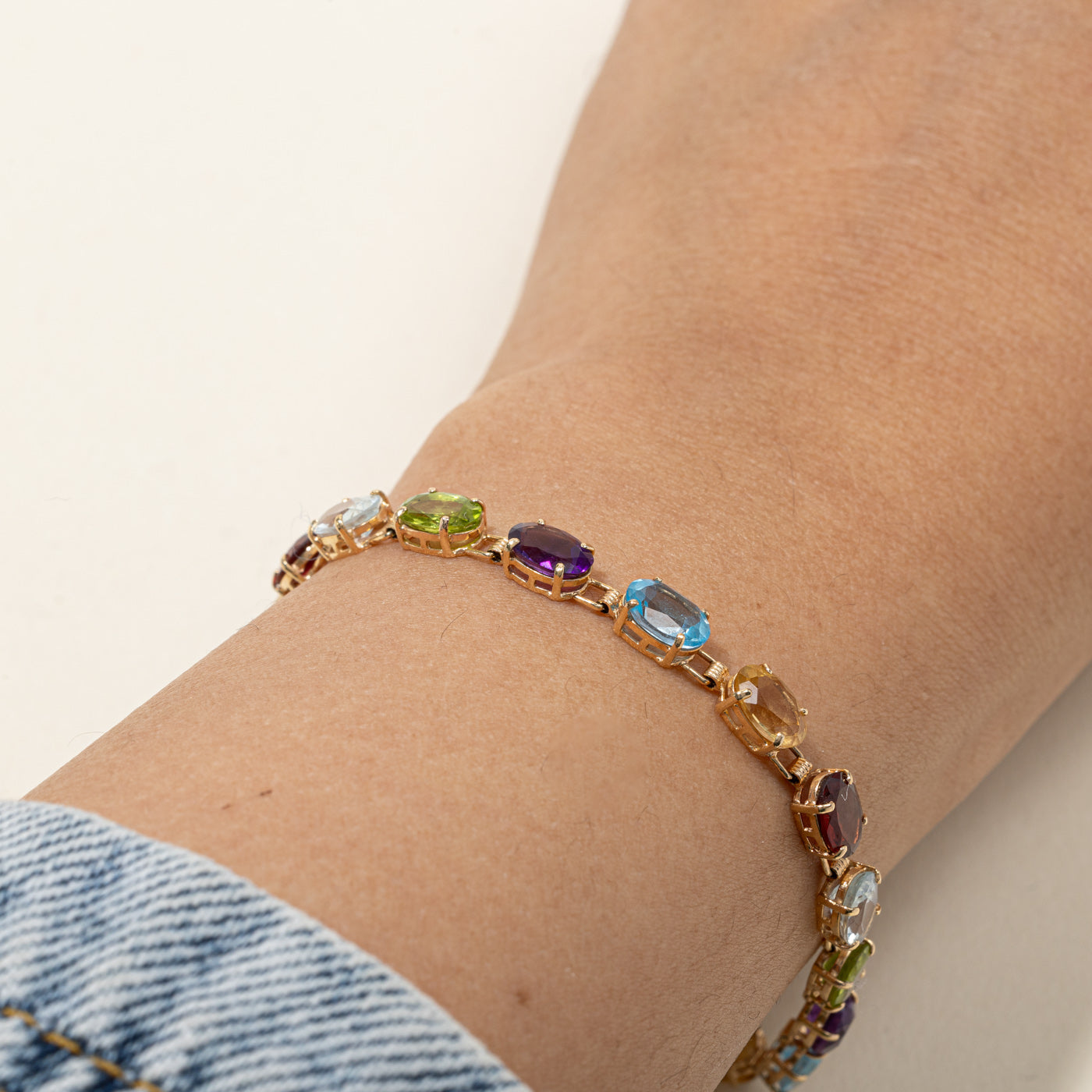 Multi Gemstones Bracelet | 7.5"|