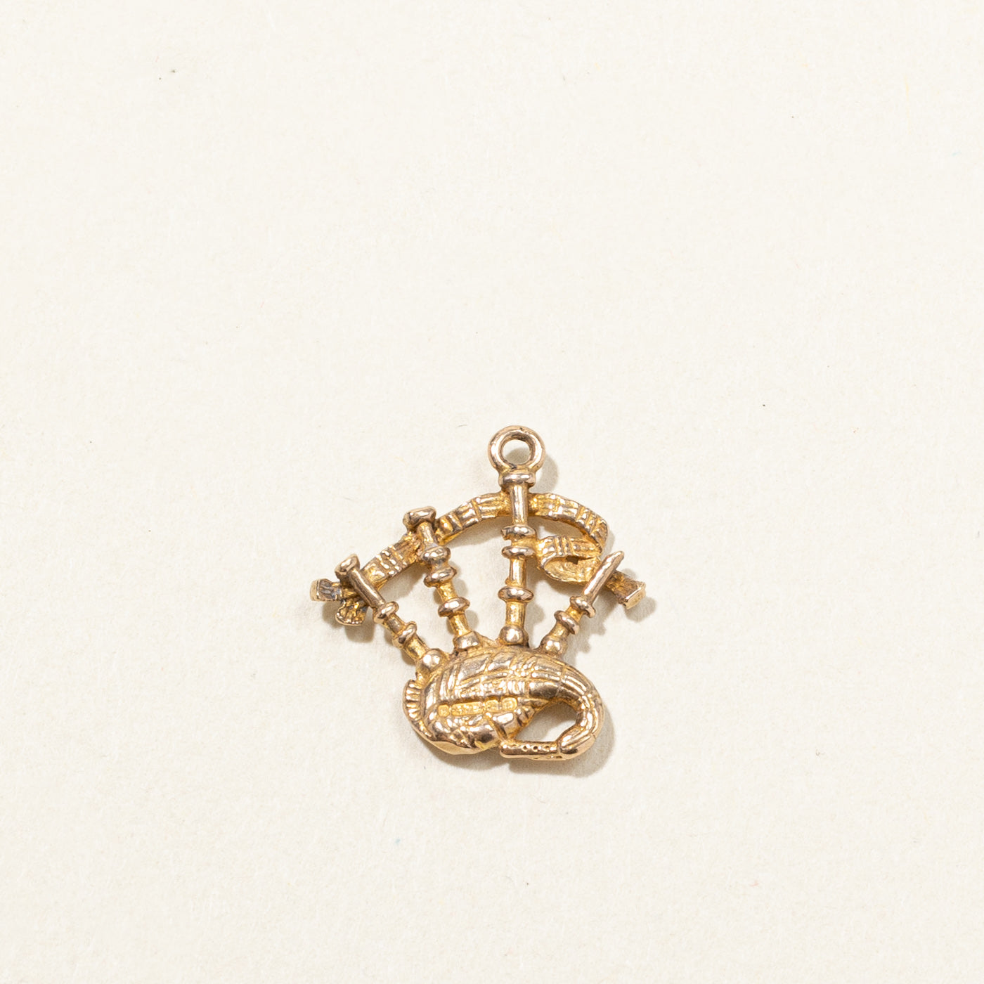 1953 Birmingham 9k Gold Bagpipe Charm