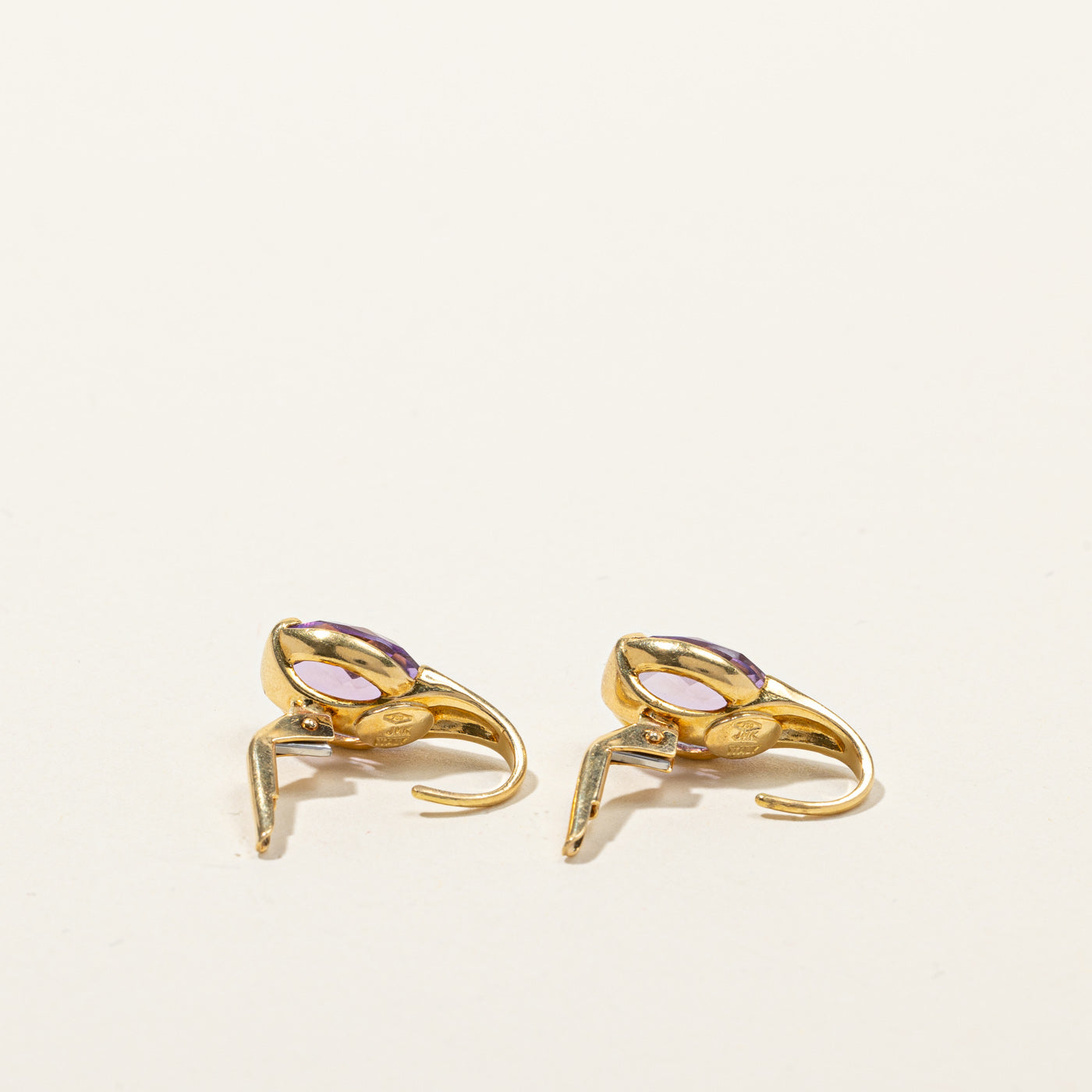 Amethyst Gold Earrings